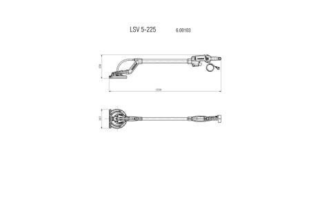 Set Ponceuse à bras LSV 5-225 + aspirateur ASR 35 L ACP - METABO - 690885000