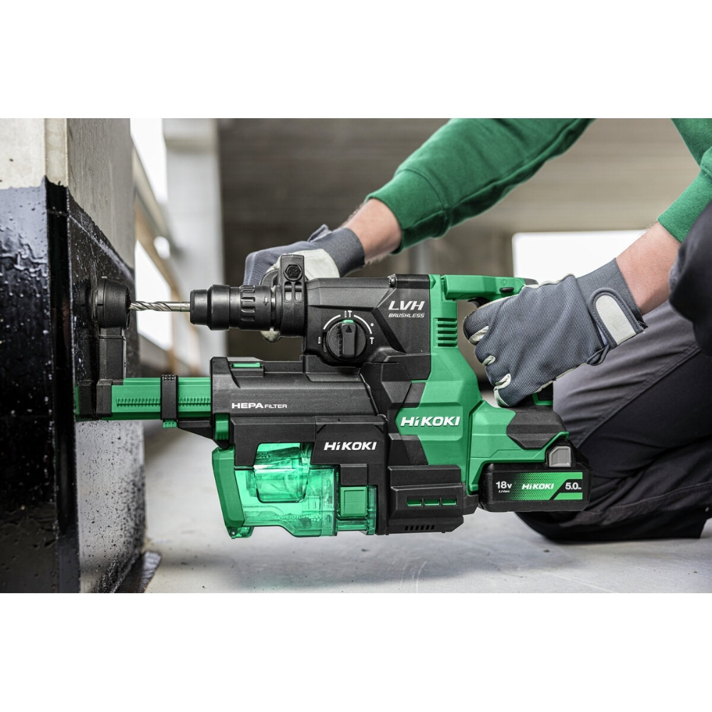 Marteau Perforateur SDS+ 26mm 18V brushless 3,2J - sans batterie ni chargeur - HIKOKI - DH1826DCW2Z