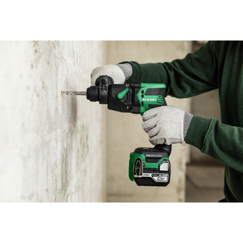 Perforateur SDS+ 18mm Brushless 18V 5Ah Compact Li-ion HitCase II - HIKOKI - DH18DPBWPZ