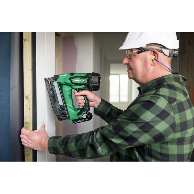 Cloueur finition 32-65mm - 18V 2Ah (BSL1820m) brushless - brads 20° gauge 16 - HIKOKI - NT1865DAWYZ