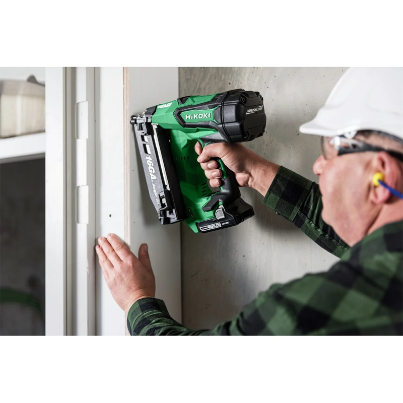 Cloueur finition 32-65mm - 18V 2Ah (BSL1820m) brushless - brads 20° gauge 16 - HIKOKI - NT1865DAWYZ