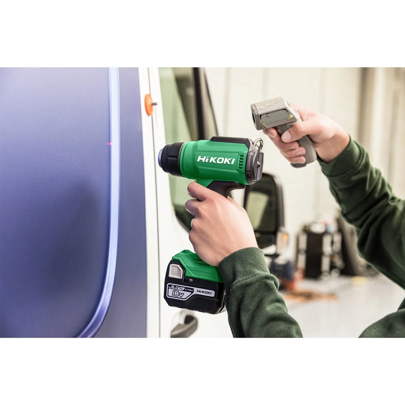 Décapeur thermique 18V Li-ion - sans batterie ni chargeur - 550°c - écran LCD - 3 buses - HIKOKI - RH18DAW2Z