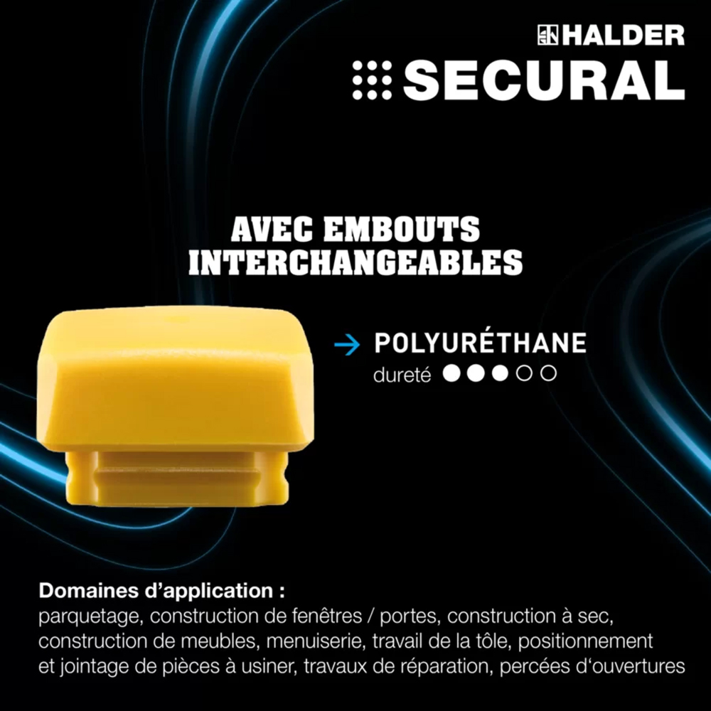 Embout SECURAL 35x45 polyuréthane - HALDER - 3511.045