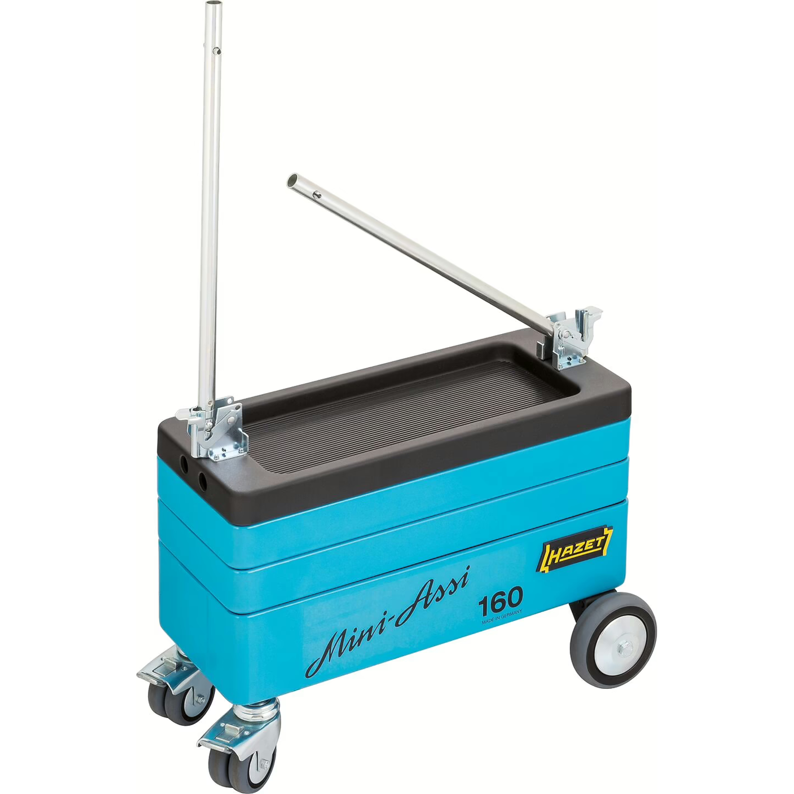 Servante d'atelier escamotable 590 x 345 x 950 mm avec 2 plateaux intermédiaires et caisson spacieux HAZET - 160ST
