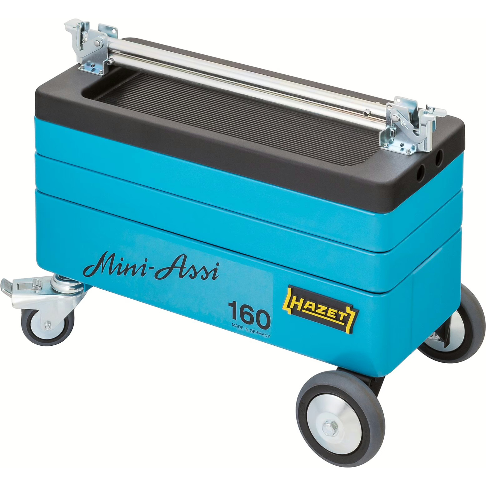 Servante d'atelier escamotable 590 x 345 x 950 mm avec 2 plateaux intermédiaires et caisson spacieux HAZET - 160ST