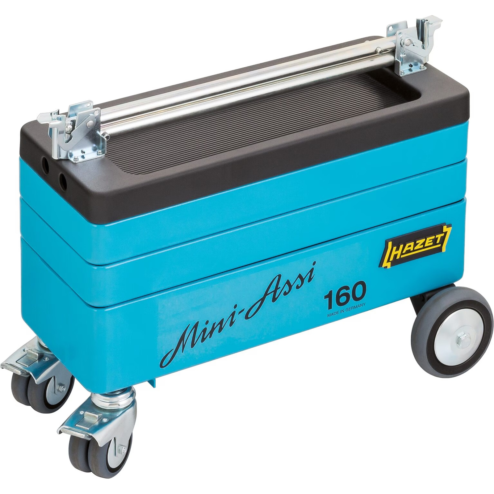 Servante d'atelier escamotable 590 x 345 x 950 mm avec 2 plateaux intermédiaires et caisson spacieux HAZET - 160ST