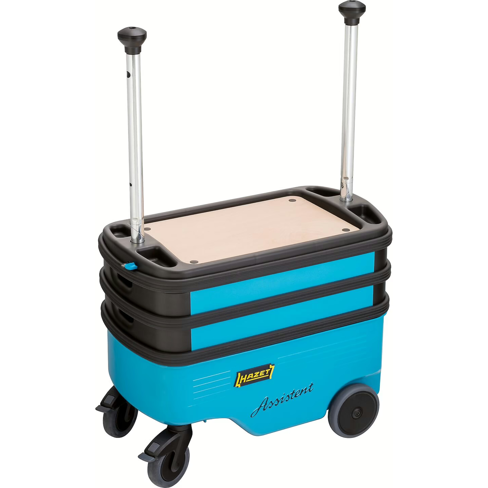 Servante d’atelier escamotable 725 x 398 x 1102 mm avec cadenas bleu HAZET - 166C