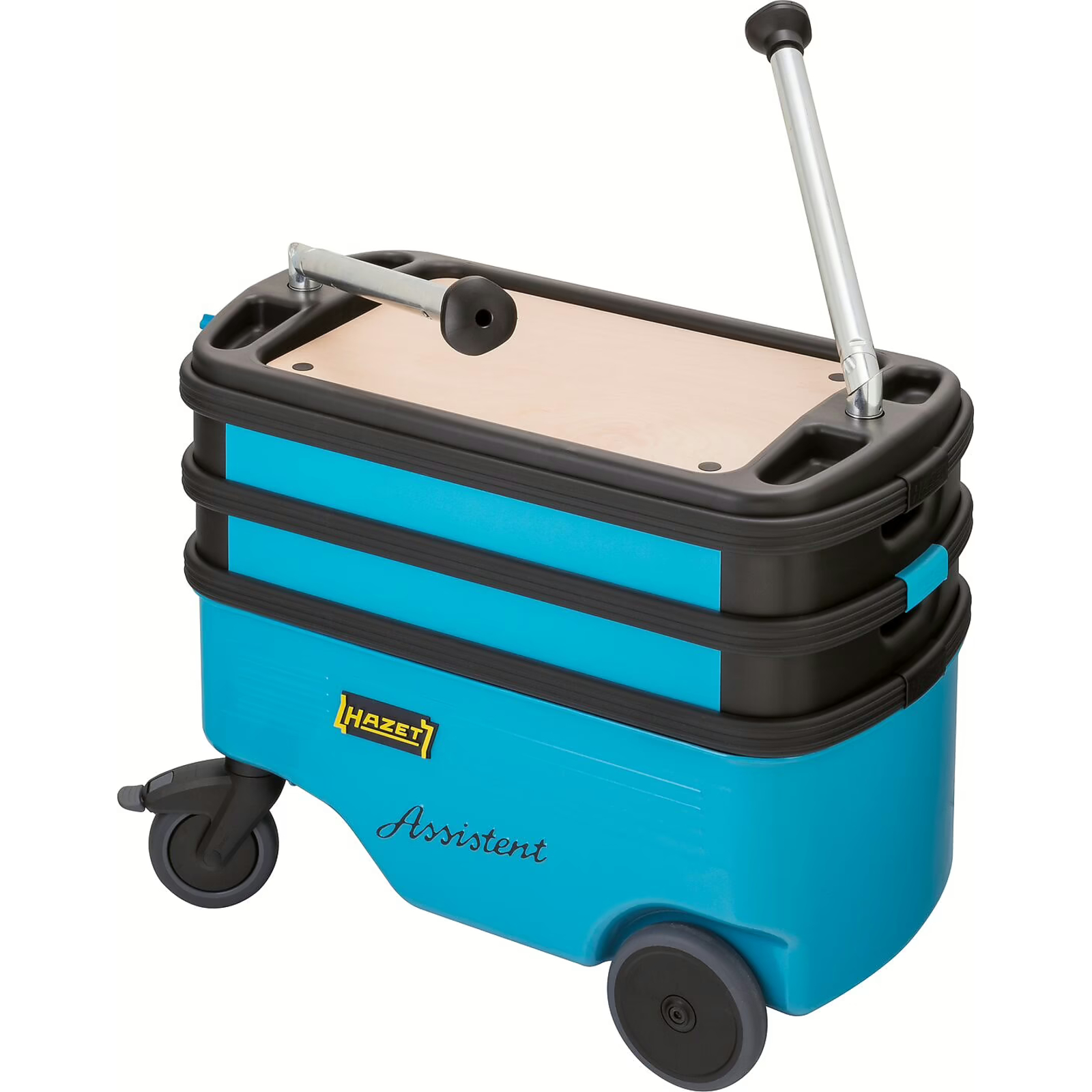 Servante d’atelier escamotable 725 x 398 x 1102 mm avec cadenas bleu HAZET - 166C