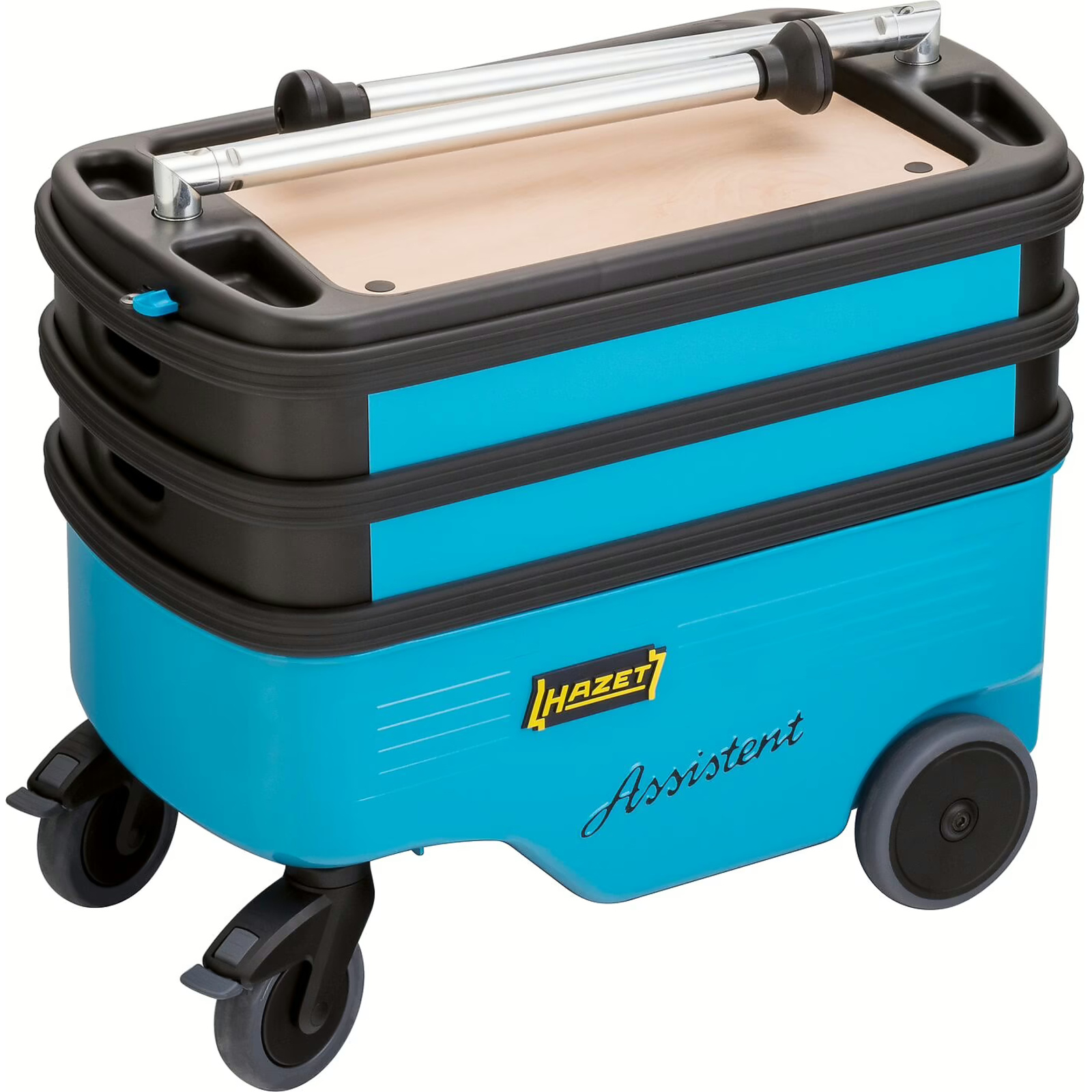 Servante d’atelier escamotable 725 x 398 x 1102 mm avec cadenas bleu HAZET - 166C