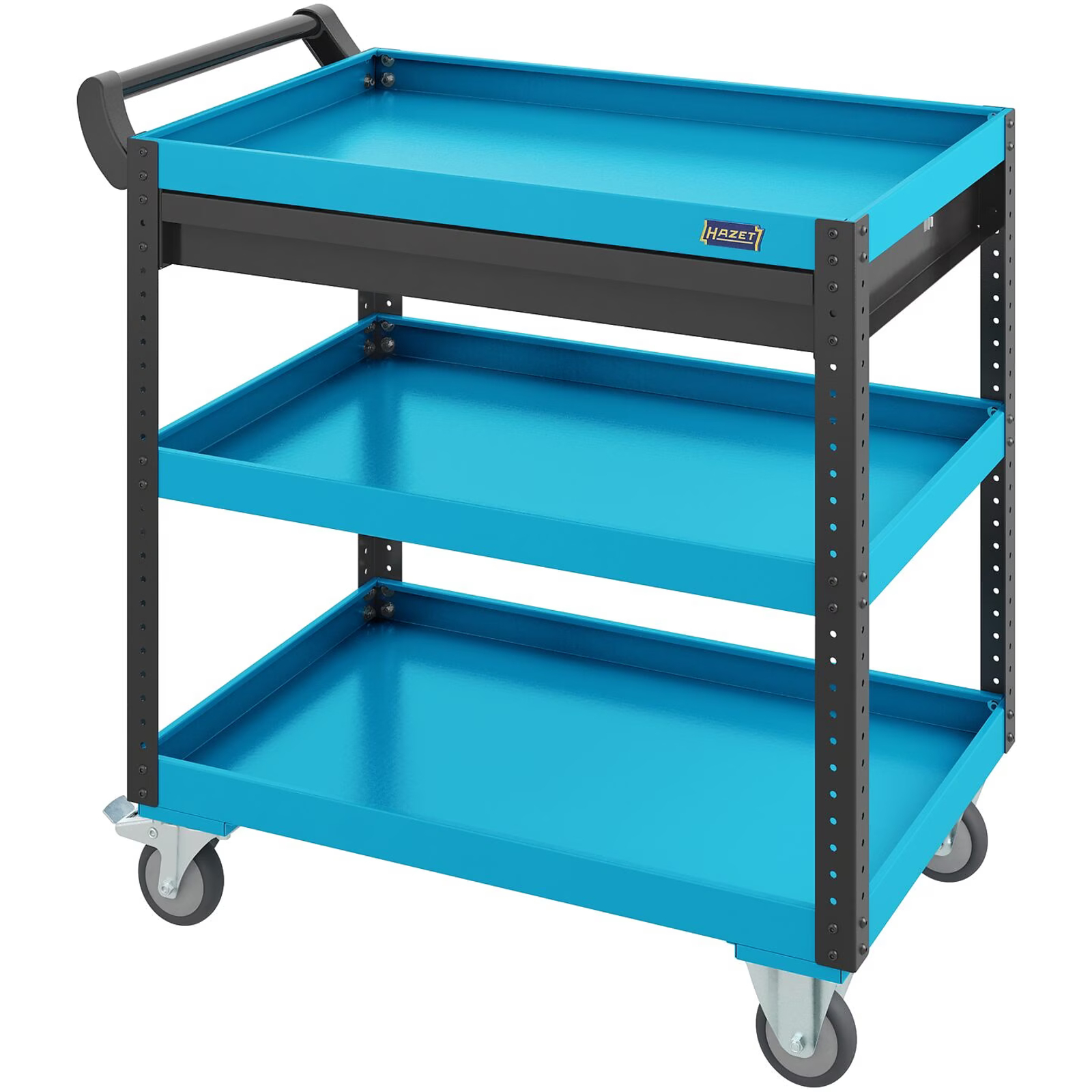 Servante d'atelier 890 x 542 x 899 mm avec tiroir plat 30 kg bleu HAZET HAZET - 167-3N