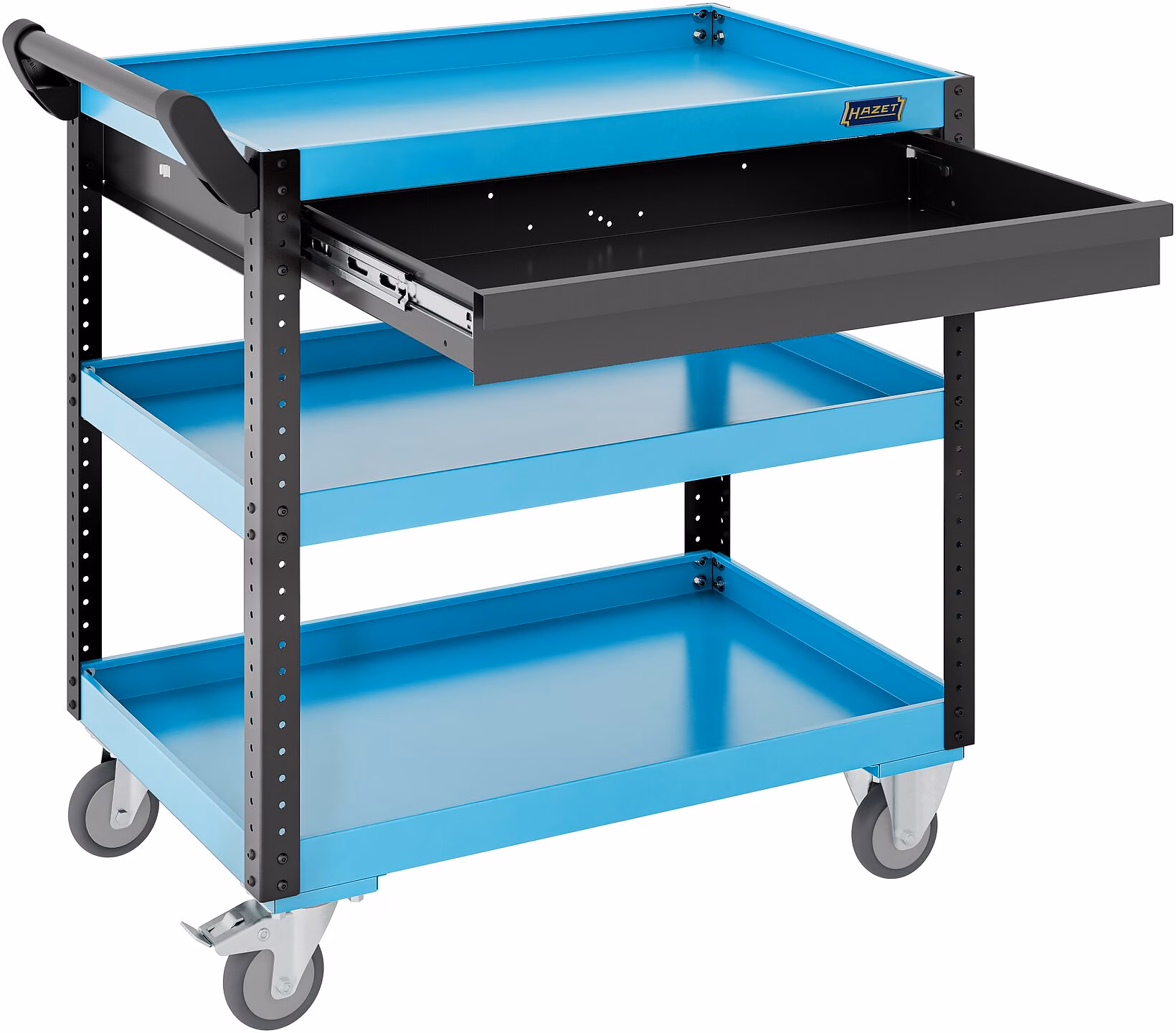 Servante d'atelier 890 x 542 x 899 mm avec tiroir plat 30 kg bleu HAZET HAZET - 167-3N