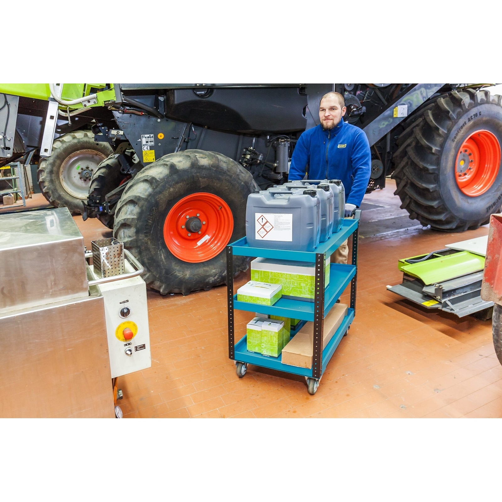 Servante d'atelier 890 x 542 x 899 mm capacité 150 kg bleu HAZET HAZET - 167-3