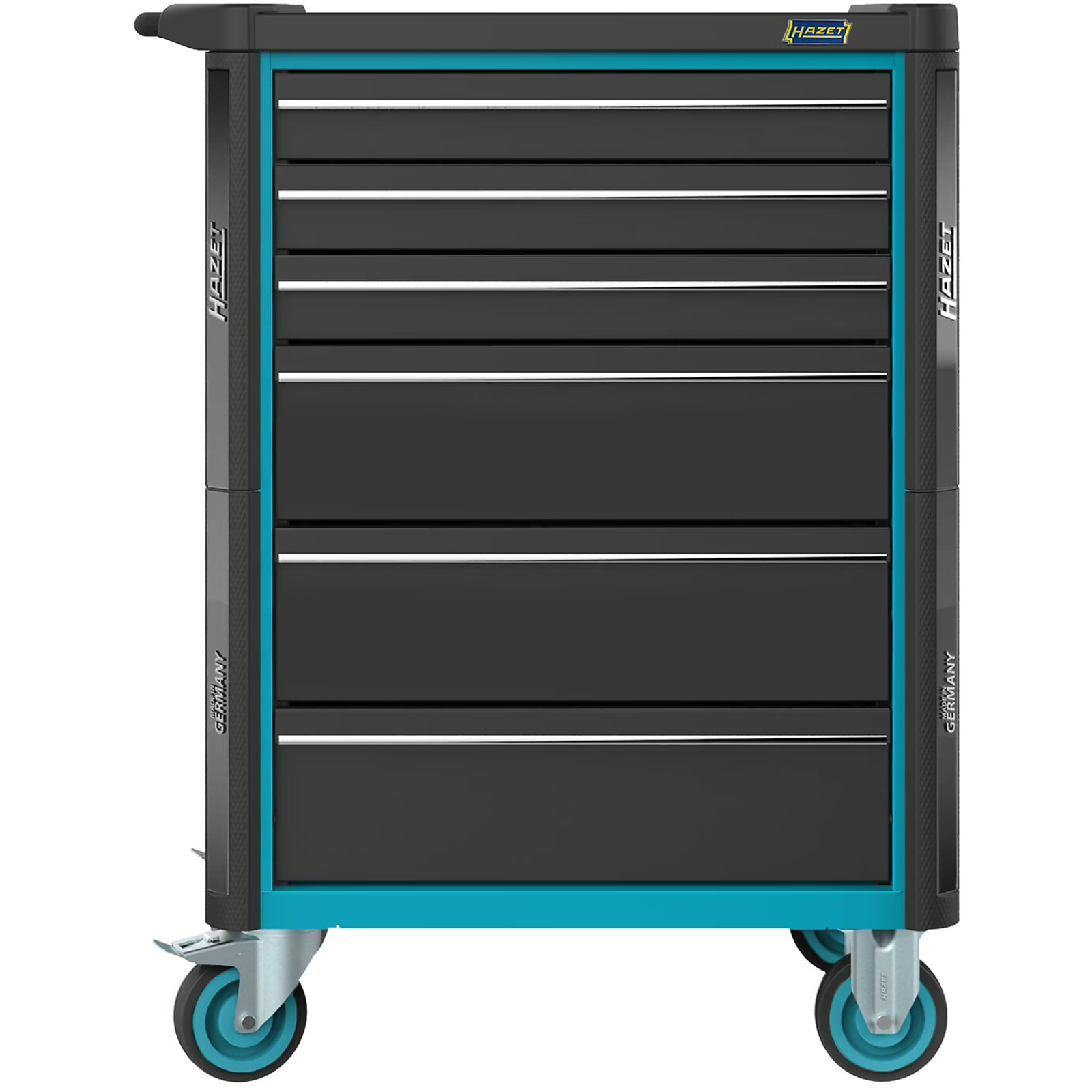 Servante d’atelier 6 tiroirs 785 x 518 x 1020 mm plan plastique HAZET - 179N-6