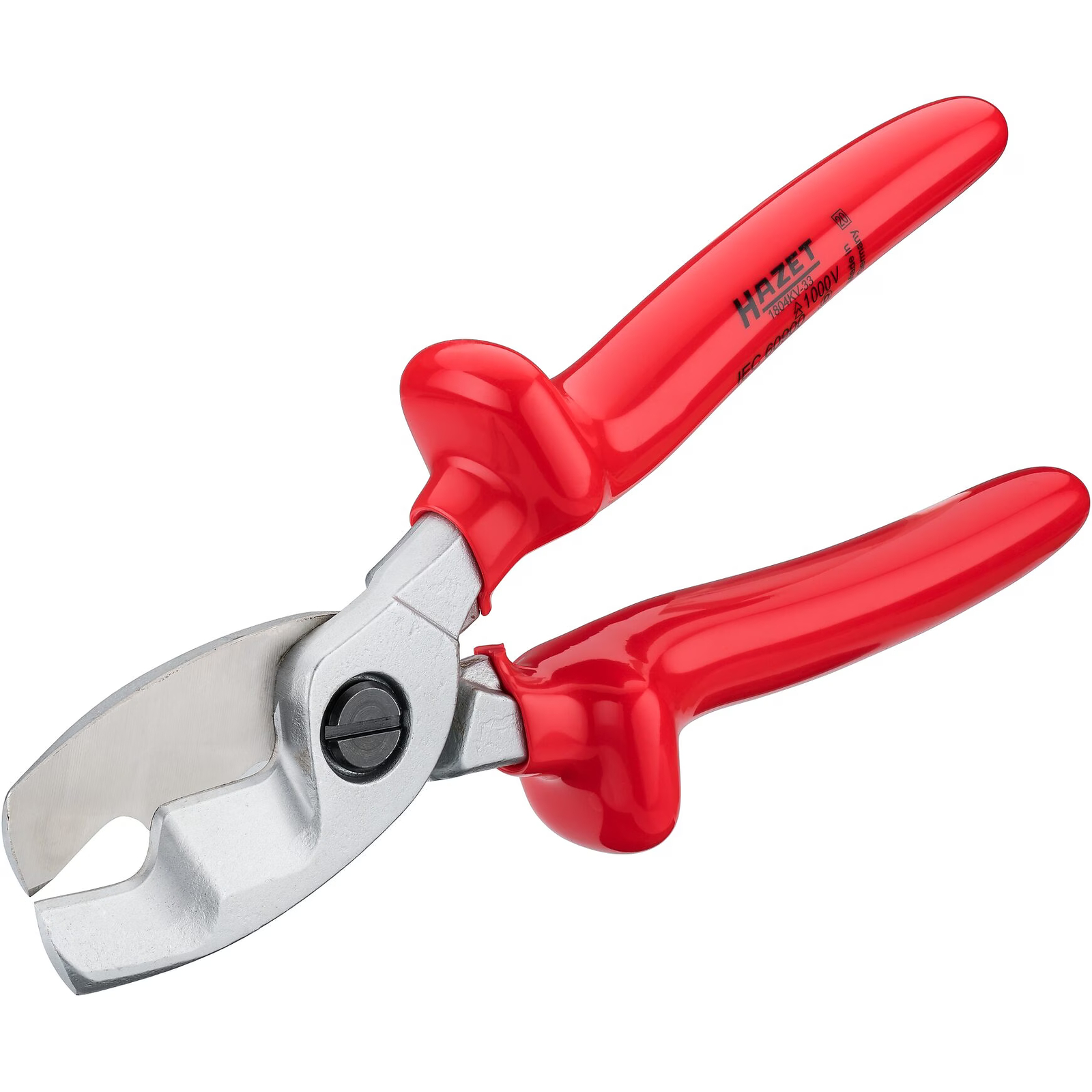 Ciseaux pour câble double tranchant trempé Ø20 mm avec isolation de protection HAZET - 1804KV-33