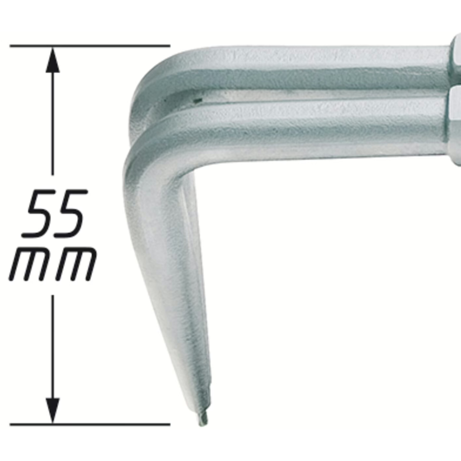 Pince pour circlips coudée 90° 195 mm manches bimatières HAZET - 1846B-1.6