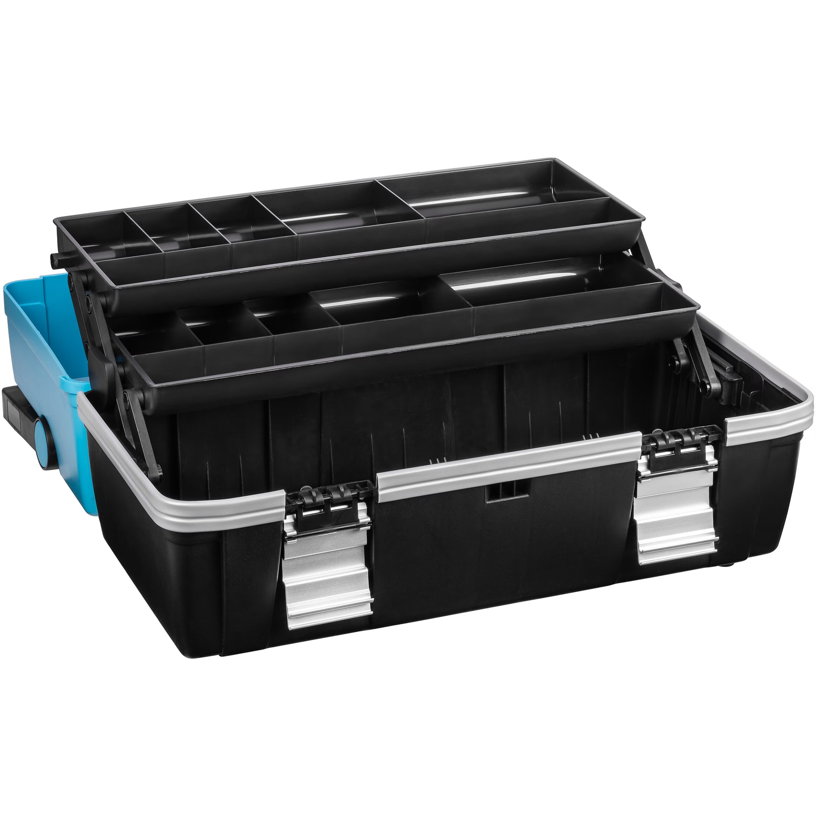 Caisse à outils plastique 550 x 250 x 270 mm avec 3 boîtes amovibles HAZET - 190L-3