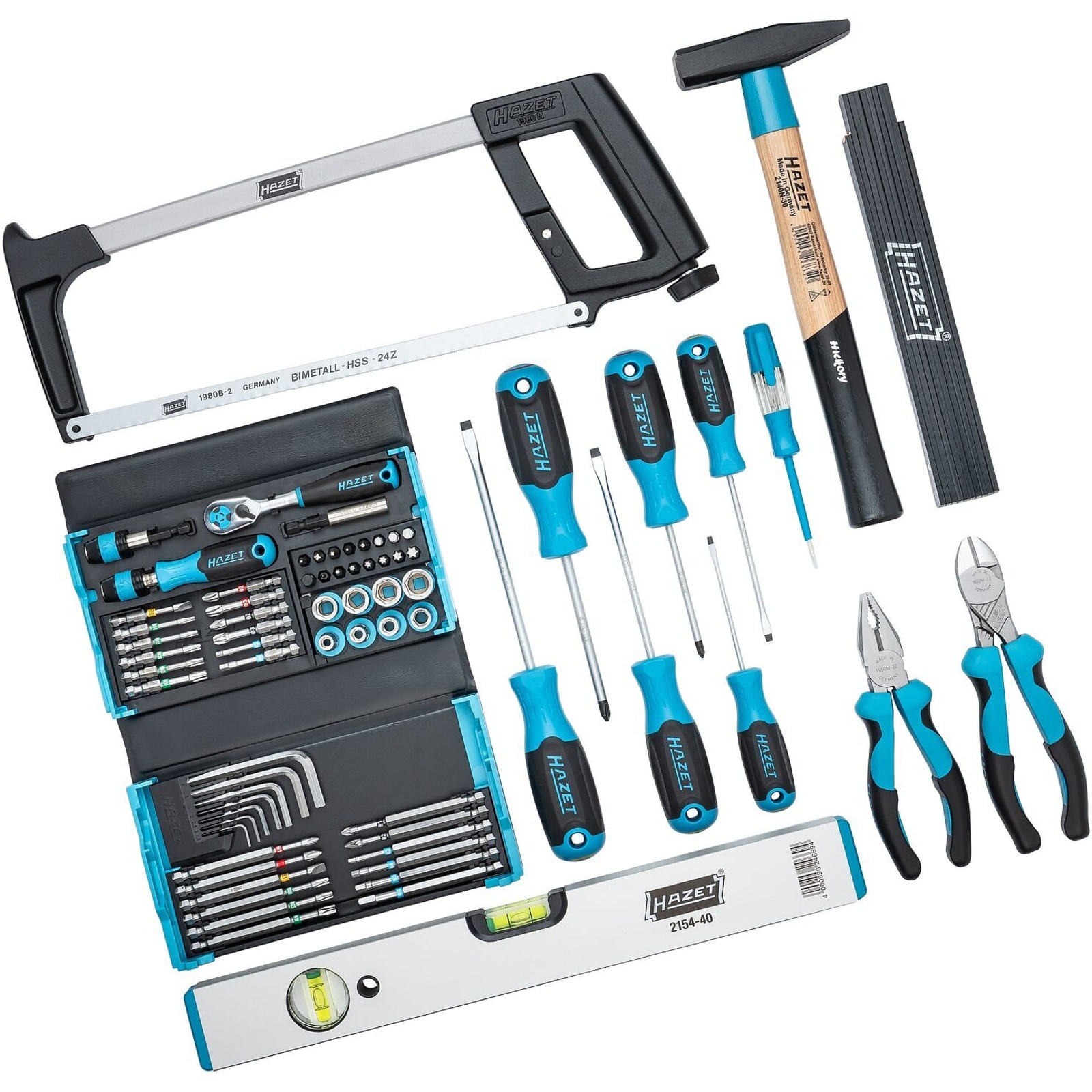 Sac à outils universel grand 73 pièces avec sac convertible caisse à outils HAZET - 191T-6/73