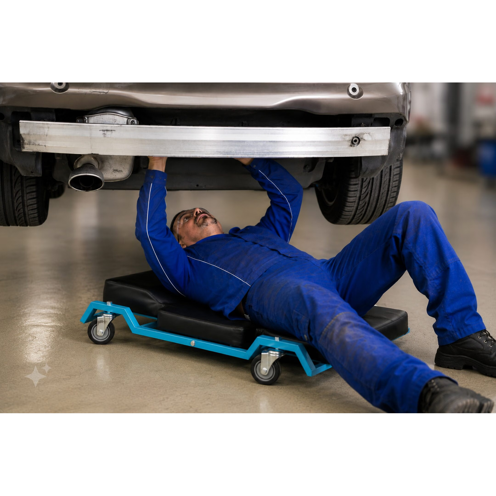 Chariot de visite transformable XXL 1020 x 495 x 140 mm avec accoudoir HAZET - 195XXL-2