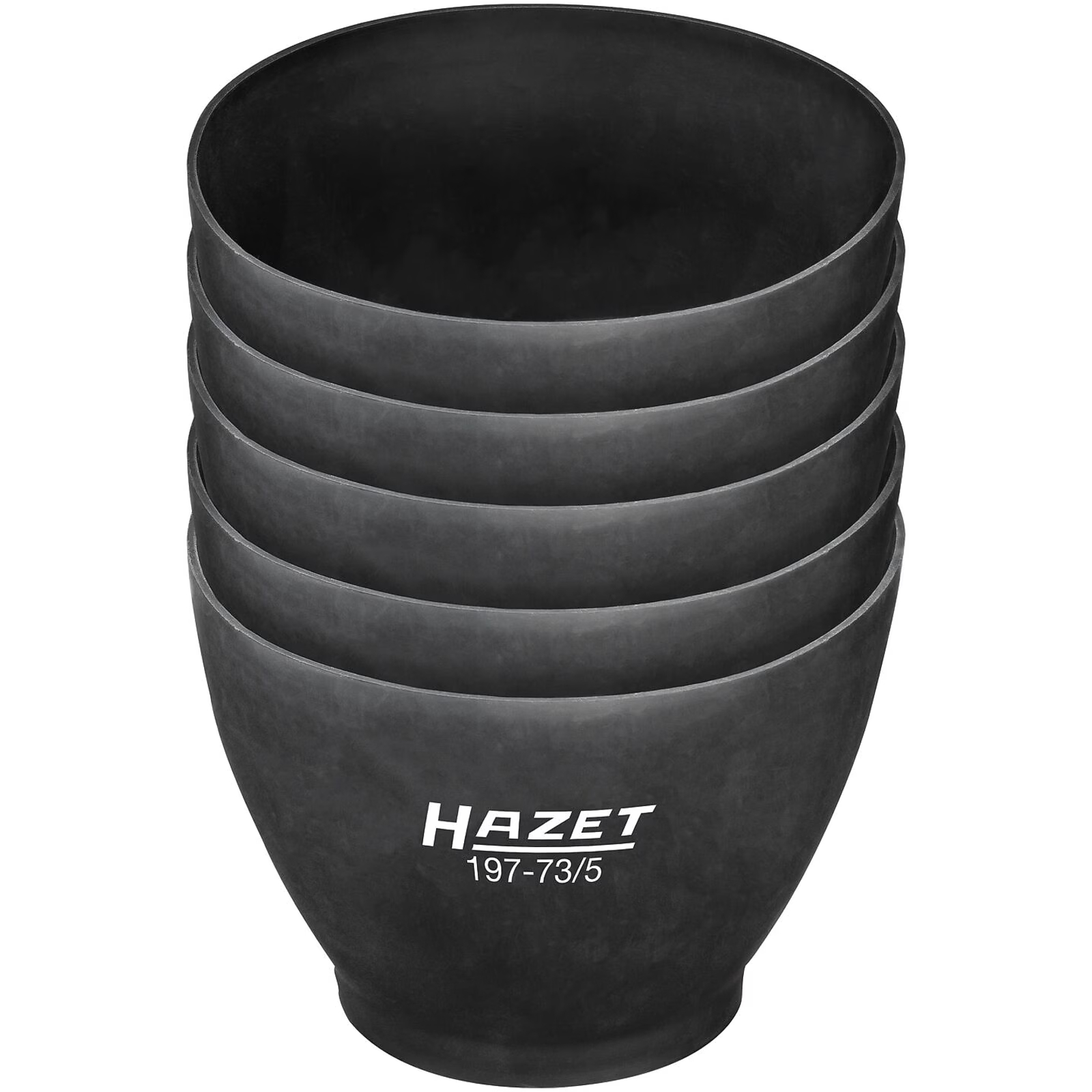 Jeu de bols à plâtre souples caoutchouc Ø125 mm 5 pièces HAZET - 197-73/5