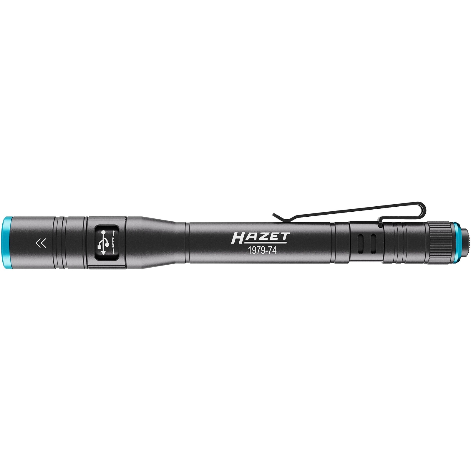 Lampe stylo LED focalisable 500 lm 158 mm avec batterie rechargeable HAZET - 1979-74
