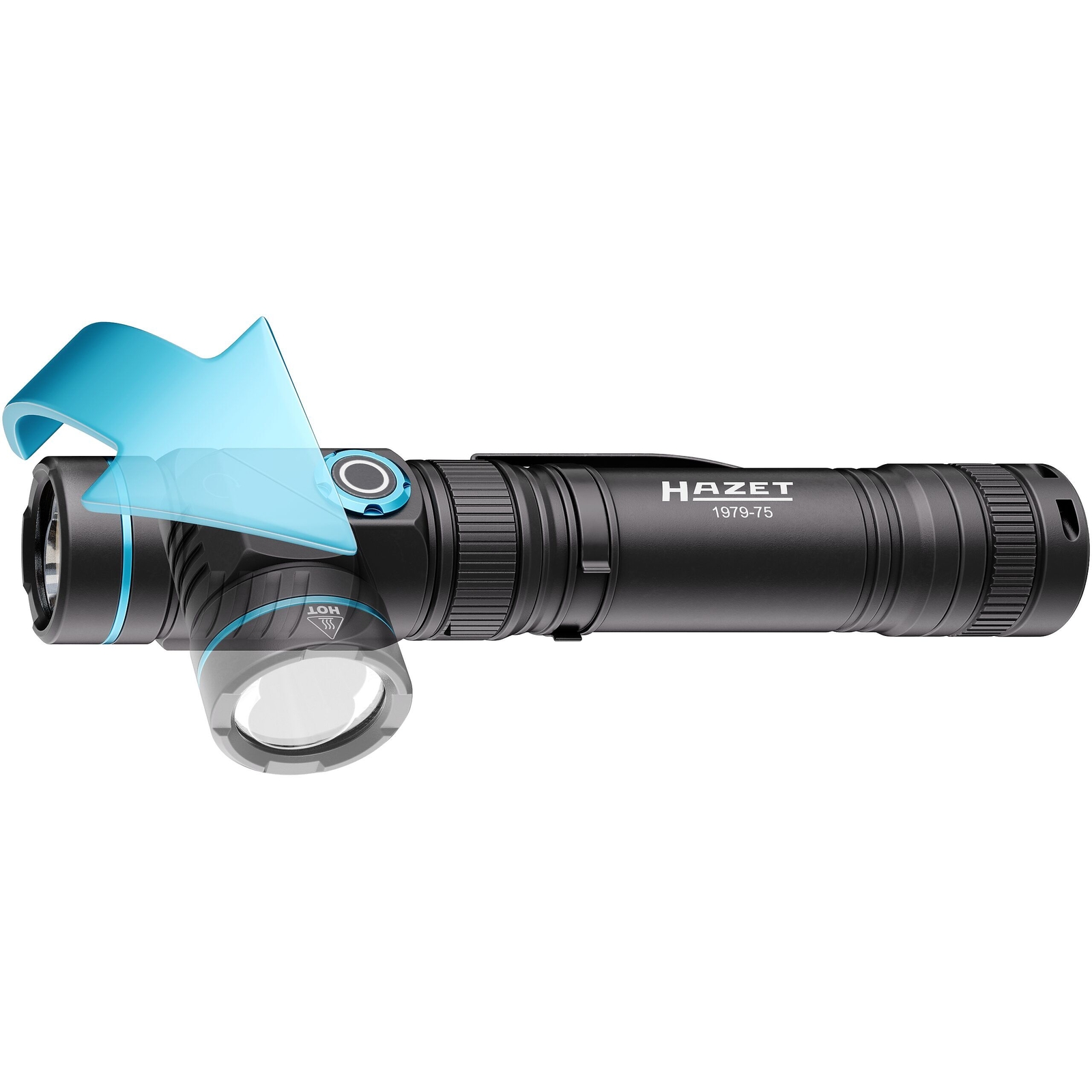 Lampe torche LED UV 800 lumens 146 mm avec batterie rechargeable HAZET - 1979-75