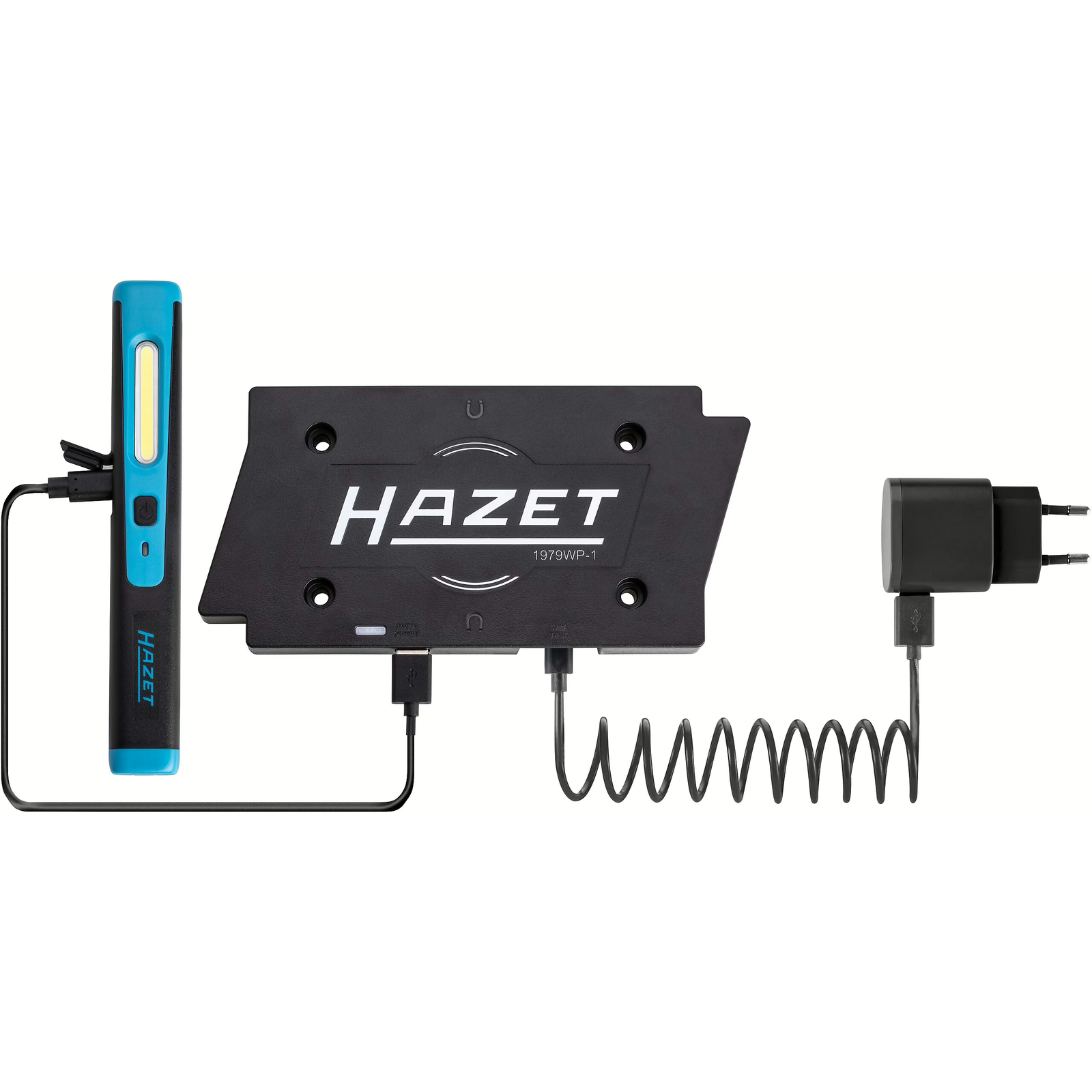 Disque de chargement sans fil 1 emplacement LED série 1979W avec câble USB-C HAZET - 1979WP-1