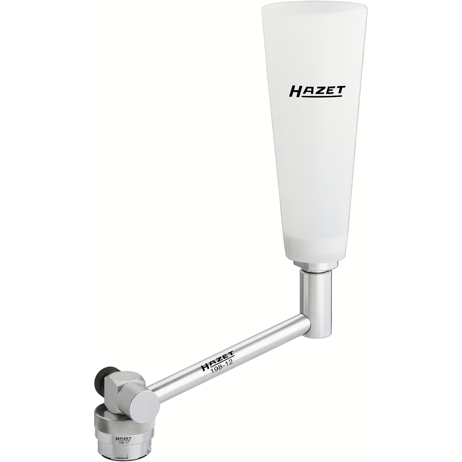 Adaptateur remplissage huile moteur coudé aluminium pour orifices difficiles HAZET - 198-12