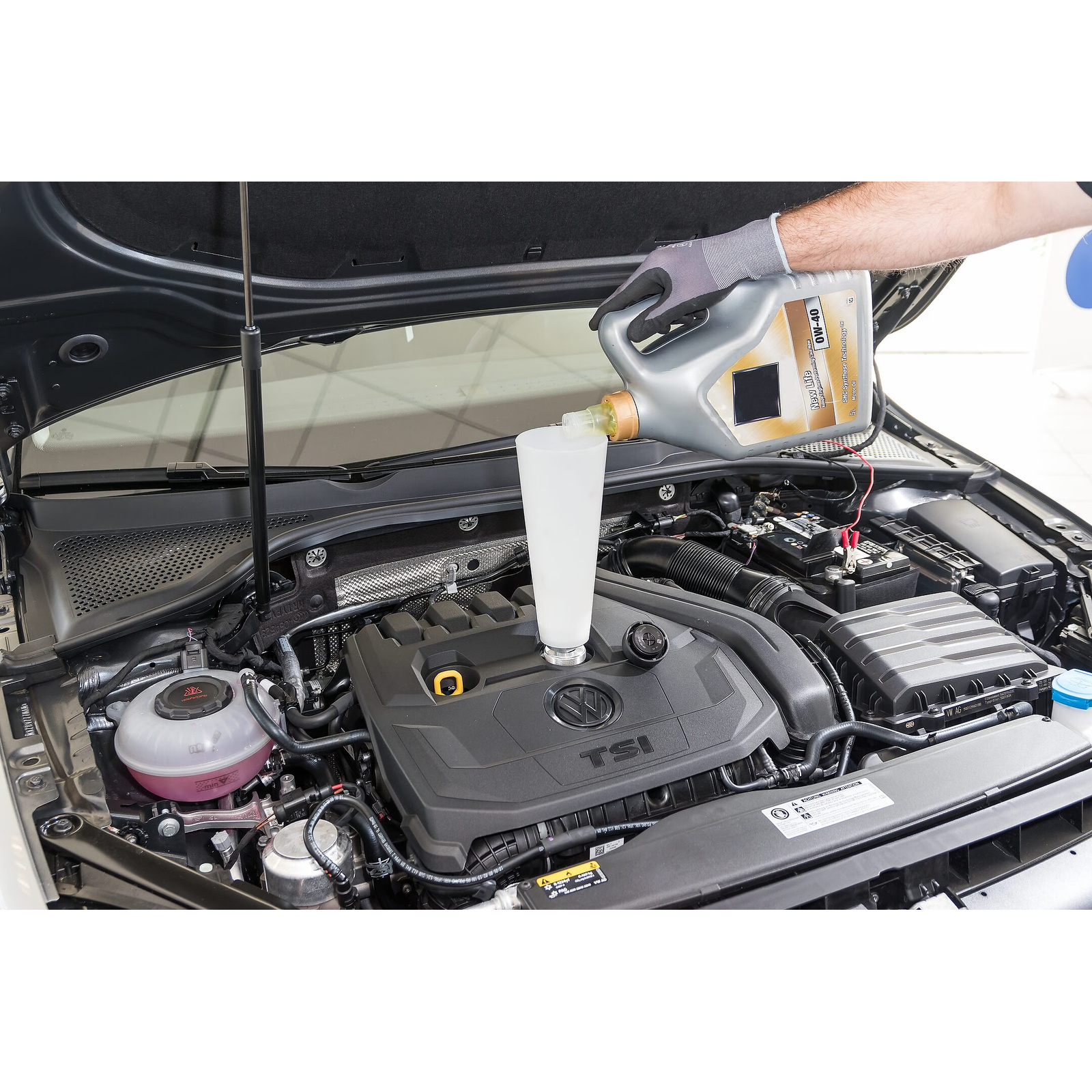 Adaptateur remplissage huile moteur 1,5 l TSI groupe VW aluminium HAZET - 198-19
