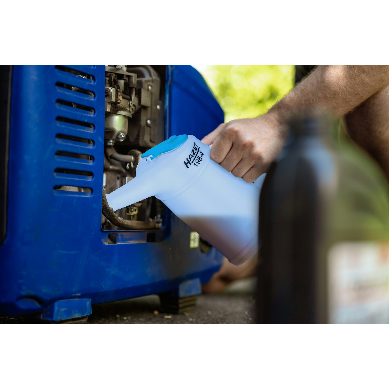 Mesurette 1 l pour liquide frein et batterie HDPE blanc transparent HAZET - 198-4