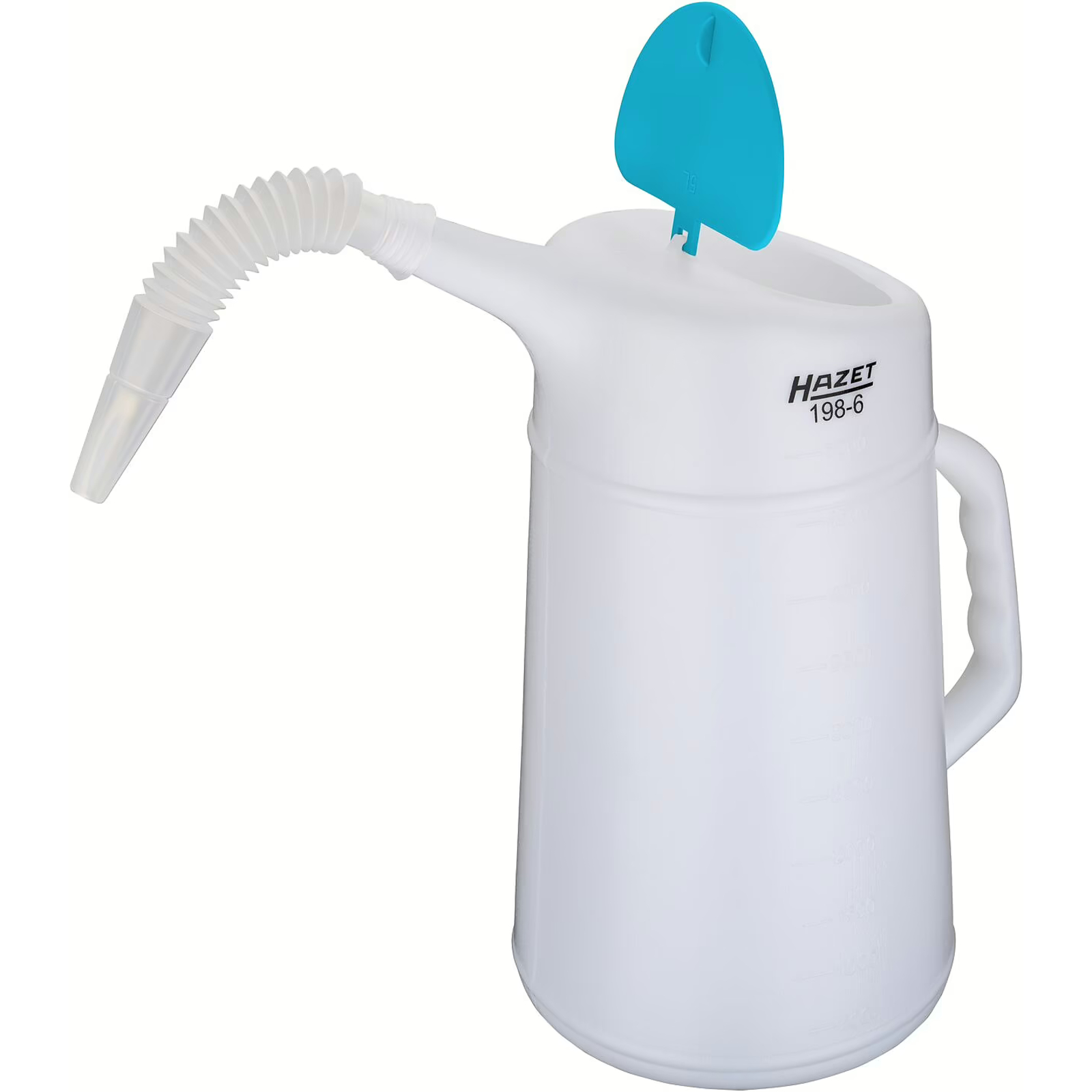 Mesurette 5 l pour liquides non acides avec bec verseur HDPE blanc transparent HAZET - 198-6
