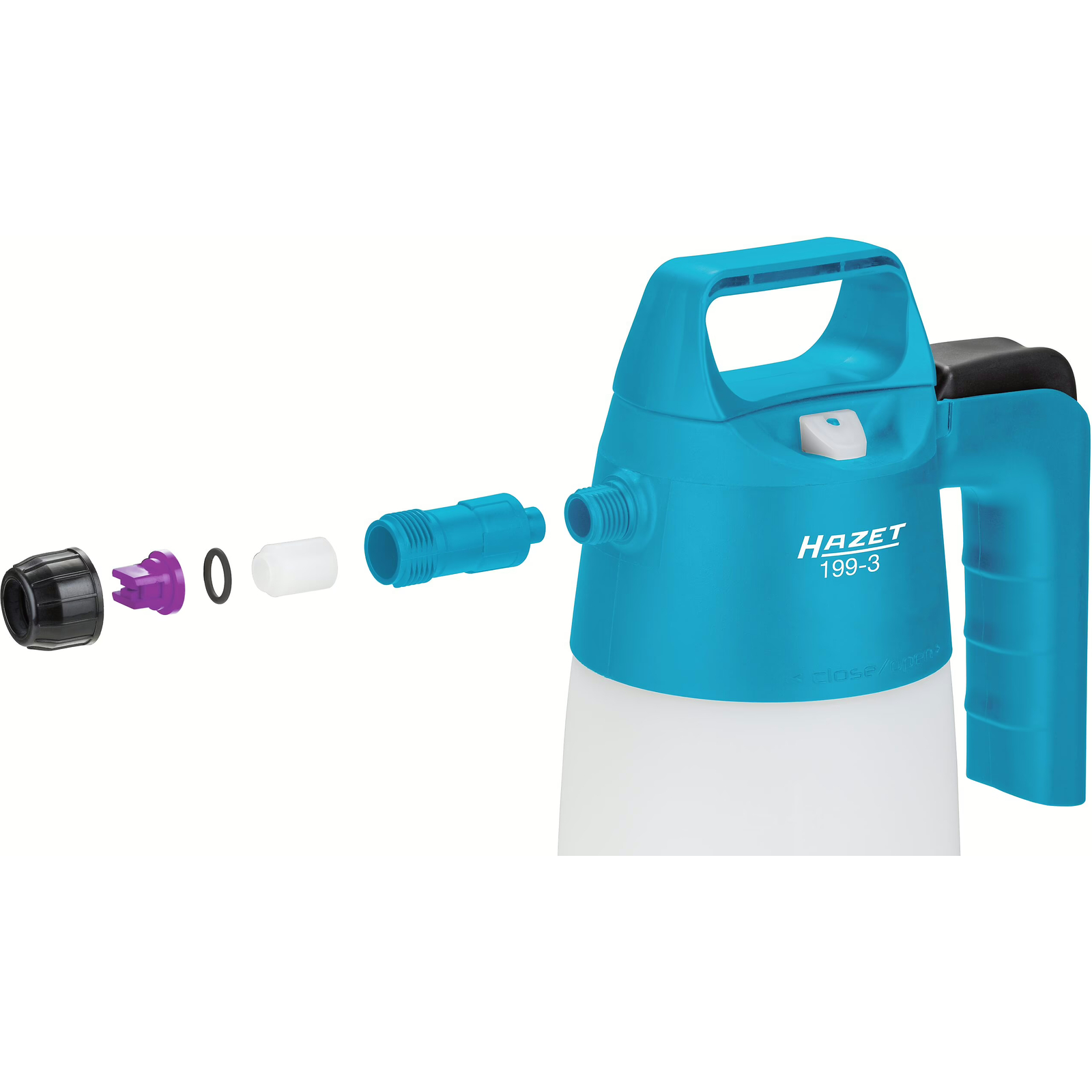 Pulvérisateur mousse pression préalable 0,75 l avec 3 buses et 10 filtres HAZET - 199-3