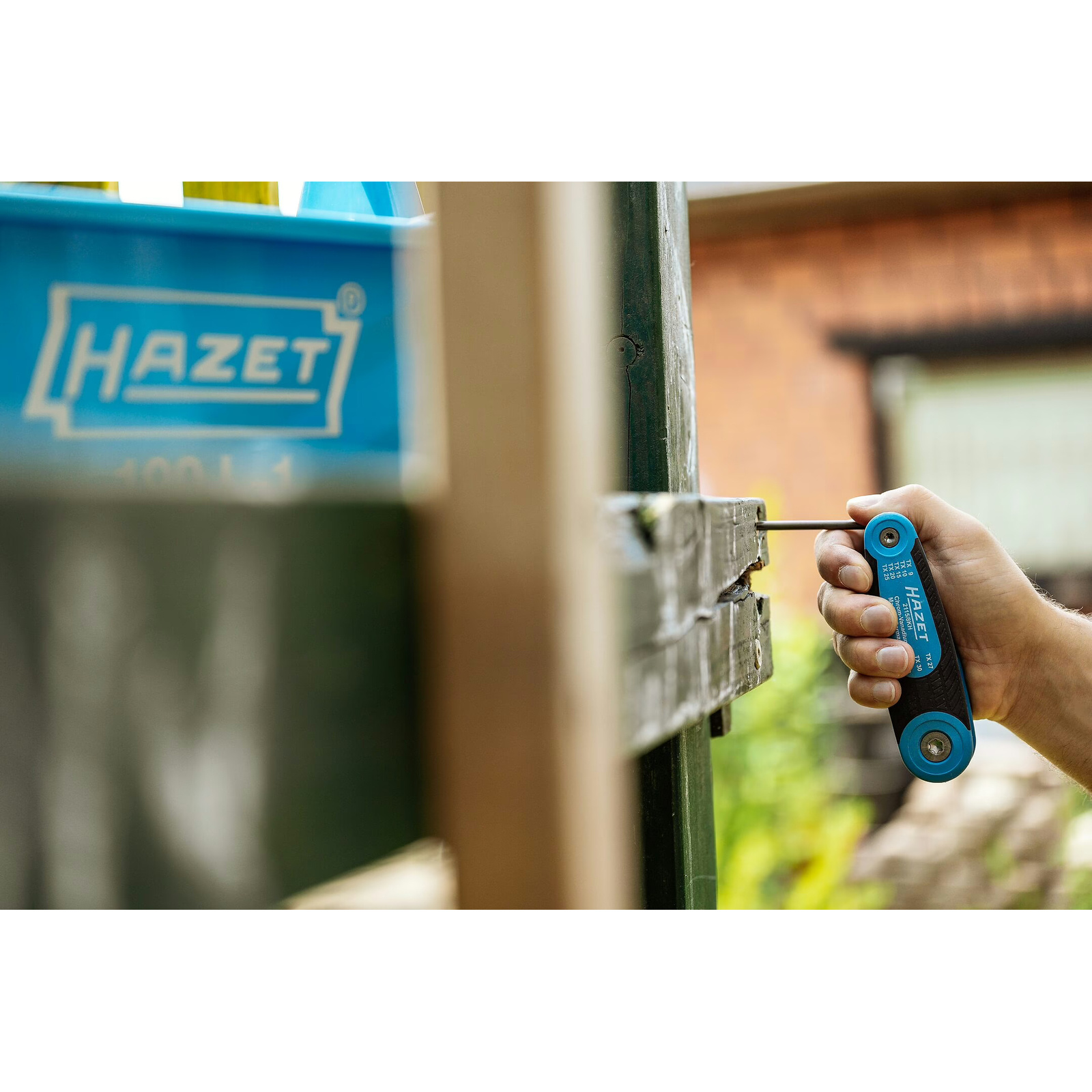 Jeu de clés mâles coudées profil TORX intérieur 8 pièces avec support plastique HAZET - 2115/8KH