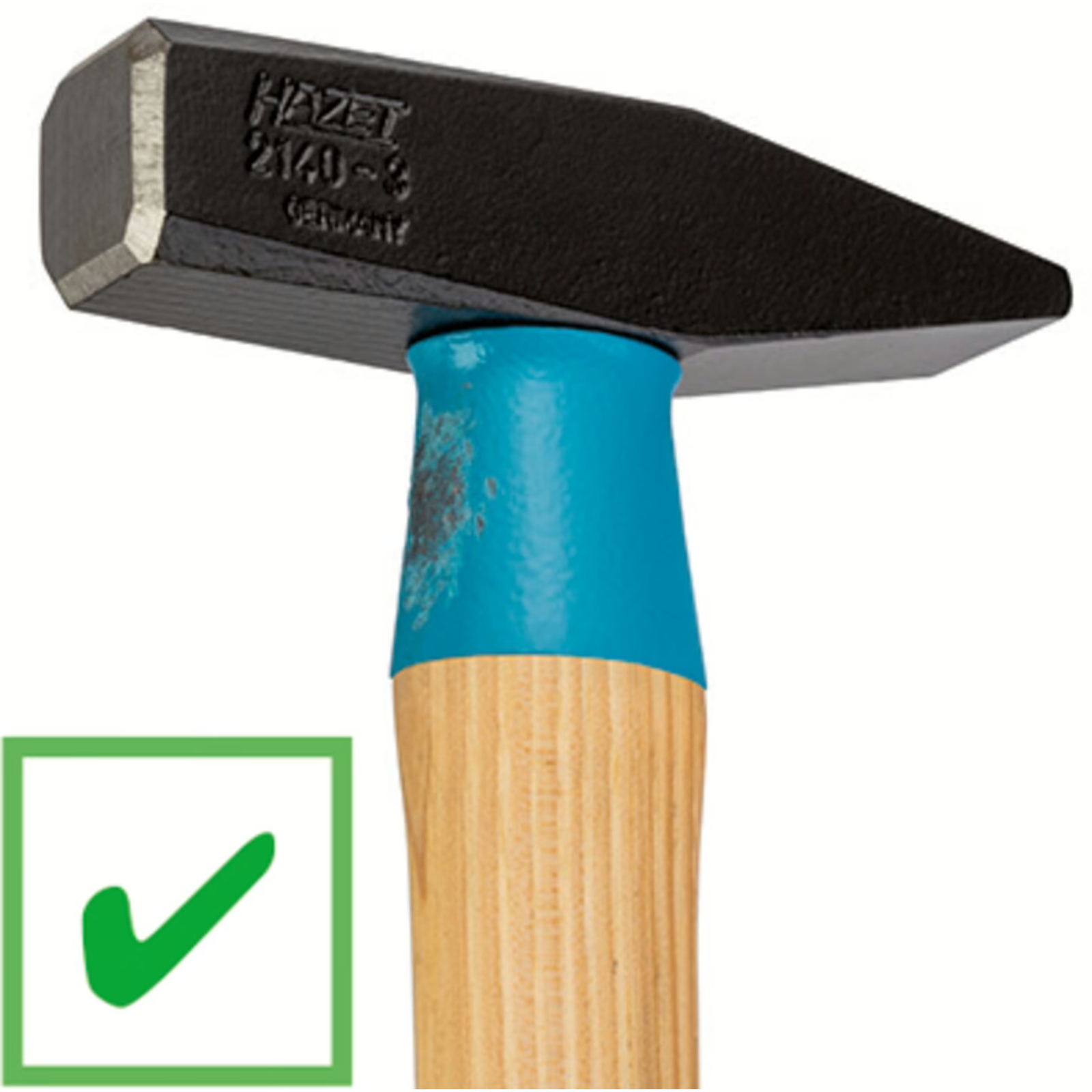 Marteau de mécanicien 360 mm avec douille de protection manche acier HAZET - 2140-100