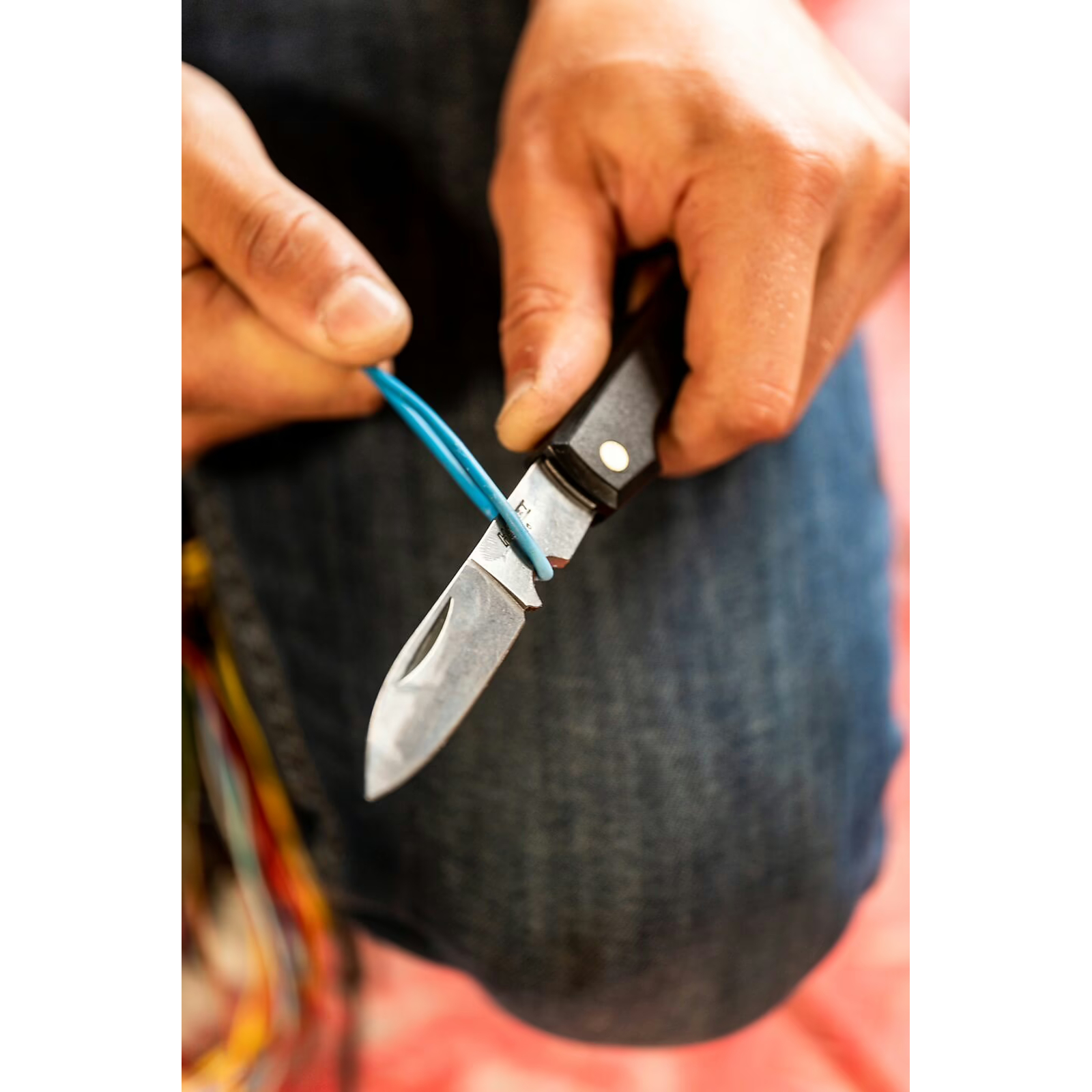 Couteau d’électricien lame inox 110 mm manche plastique HAZET - 2156