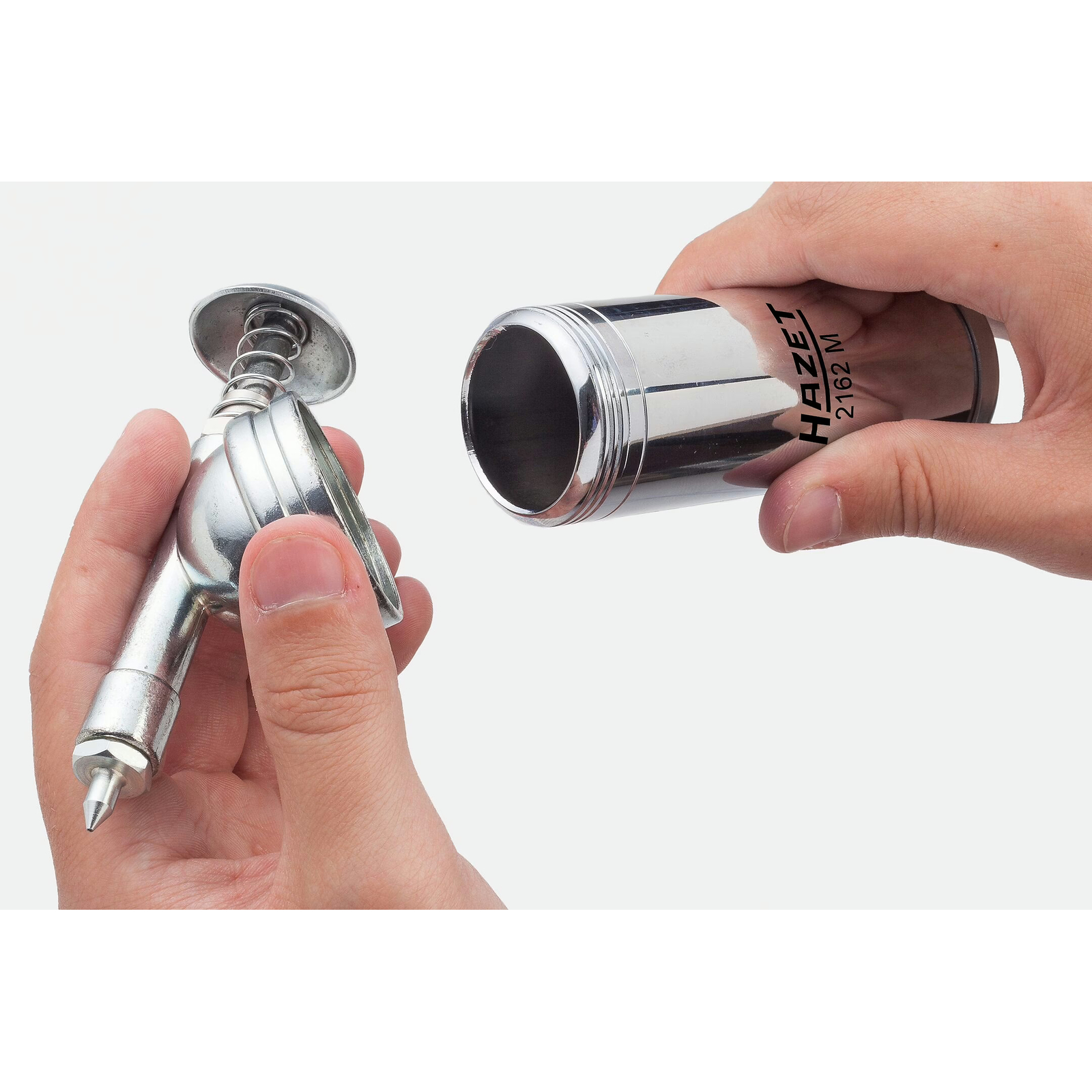 Mini-presse à graisse 80 g avec graisseur 50°/90° HAZET - 2162M