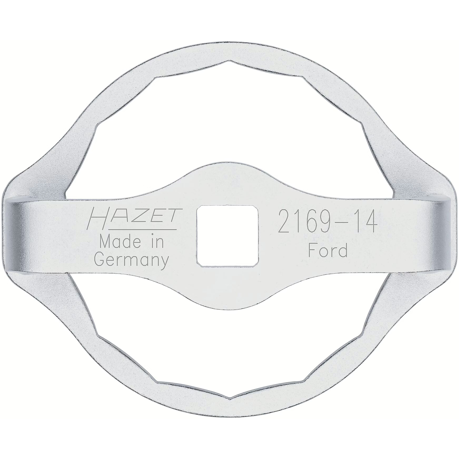 Jeu de clés filtres à huile 14 pièces avec clé sangle et bac 16 L HAZET - 2169/14