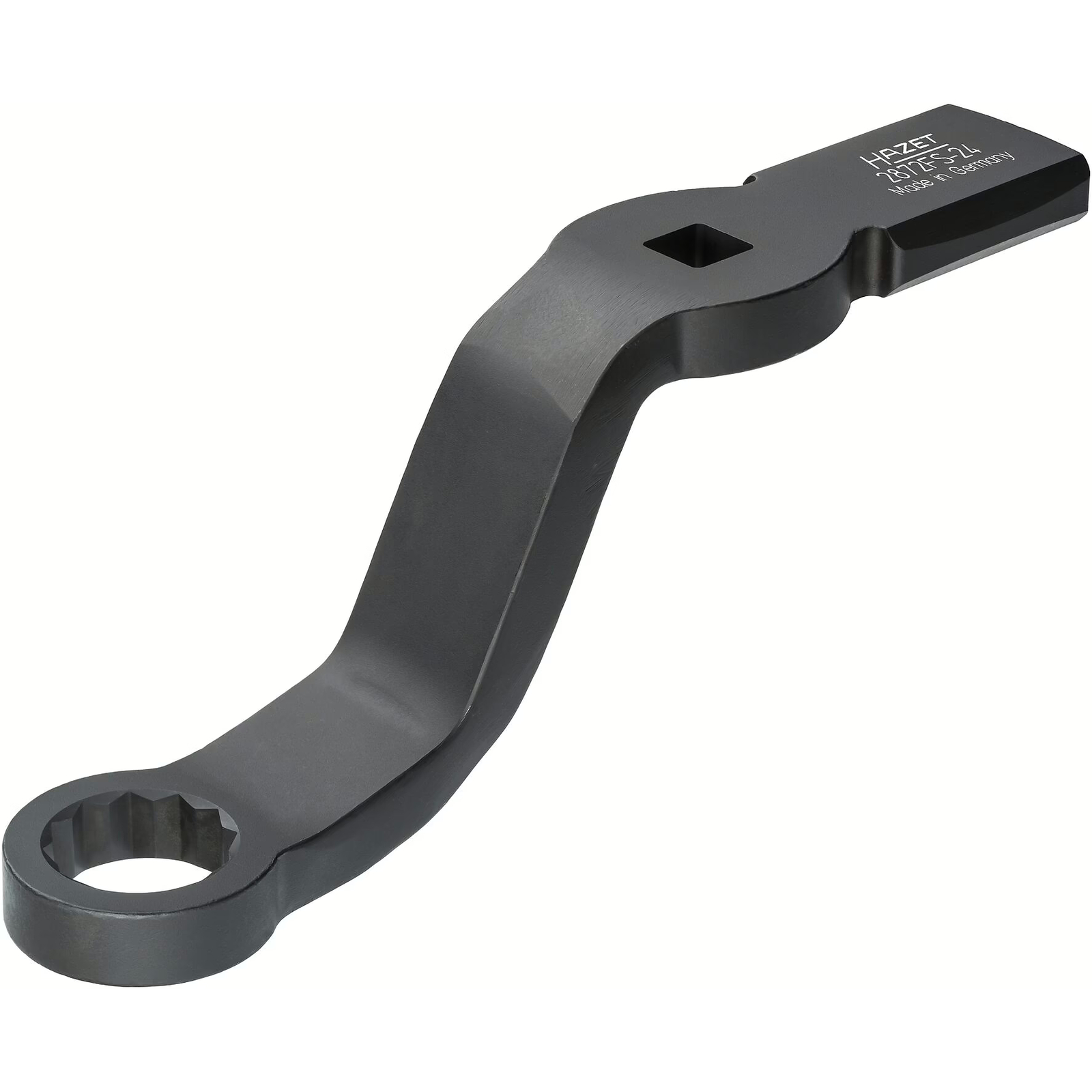 Clé polygonale à frapper 24 mm carré creux 1/2 pouce 2 surfaces de frappe HAZET - 2872FS-24