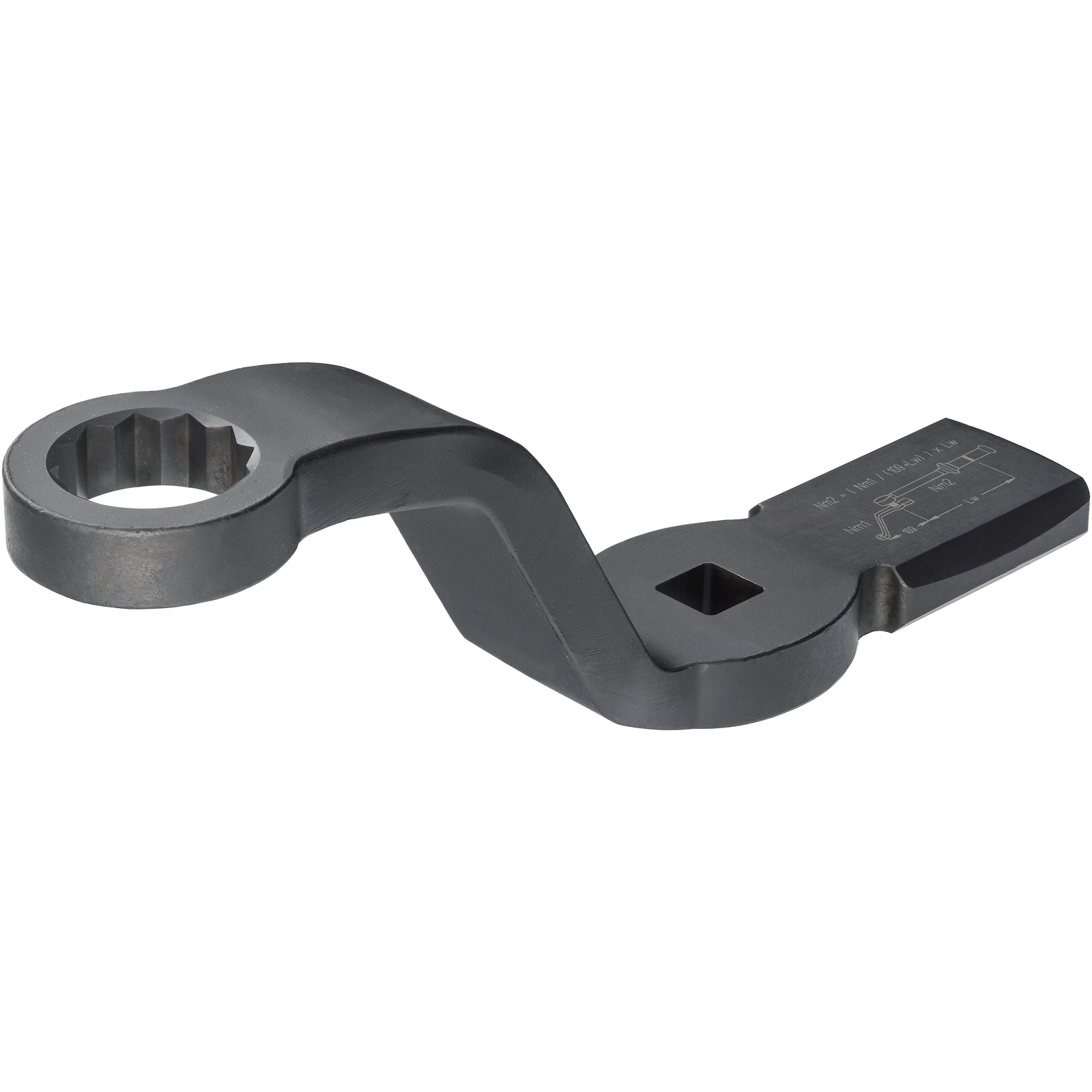Clé polygonale à frapper 24 mm carré creux 1/2 pouce 2 surfaces de frappe HAZET - 2872FS-24