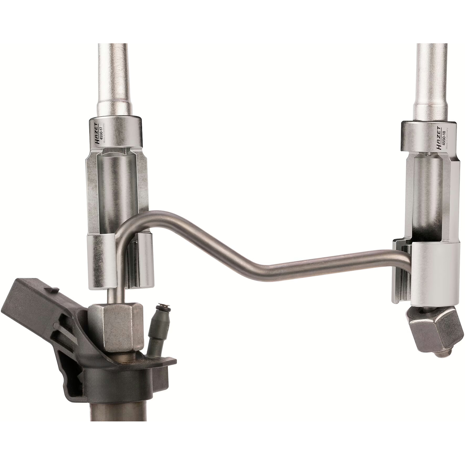 Jeu de clés conduite injection 2 pièces 17 et 18 mm carré creux 3/8
