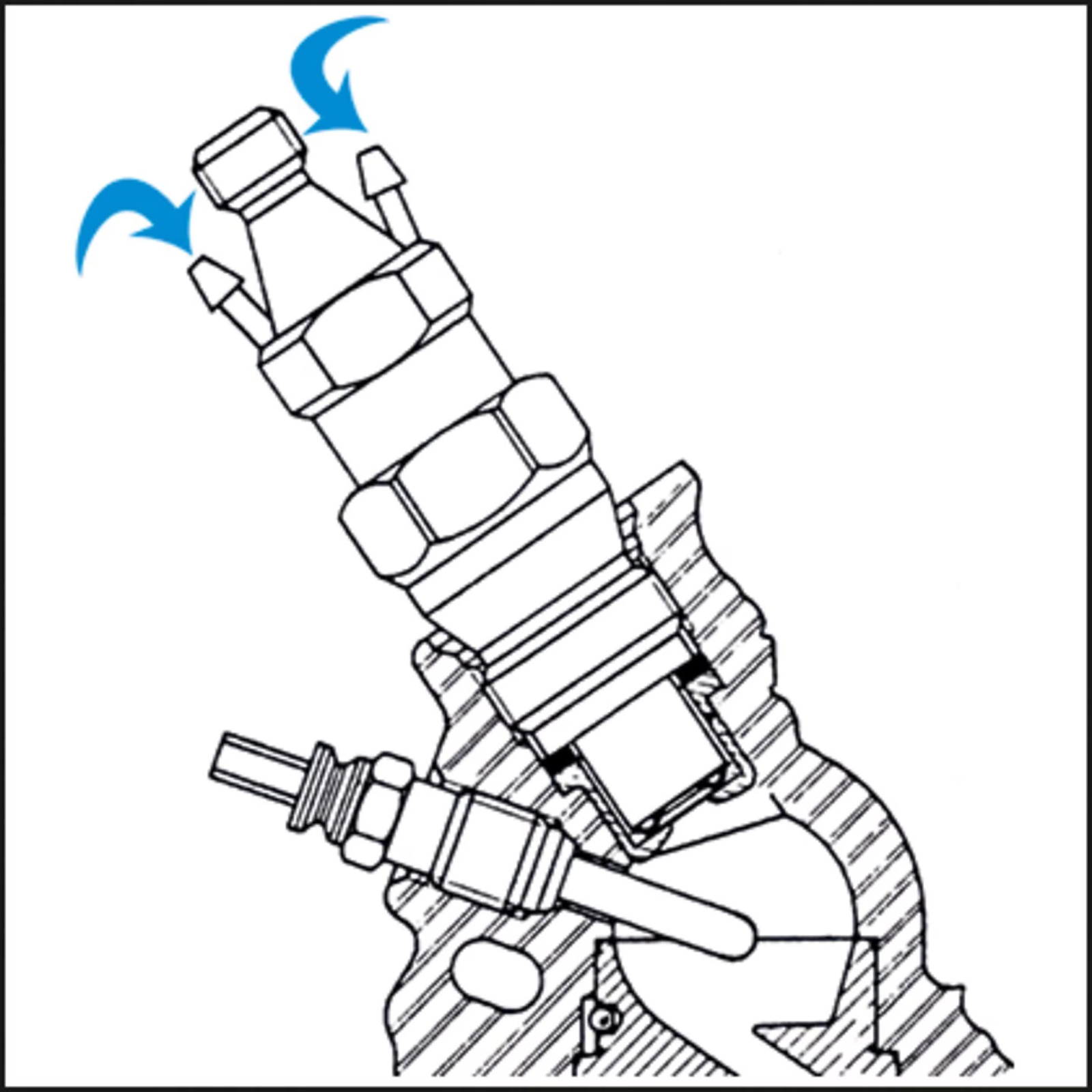 Douille spéciale injecteurs 27 mm 12 pans carré creux 1/2 pouce HAZET - 4555N