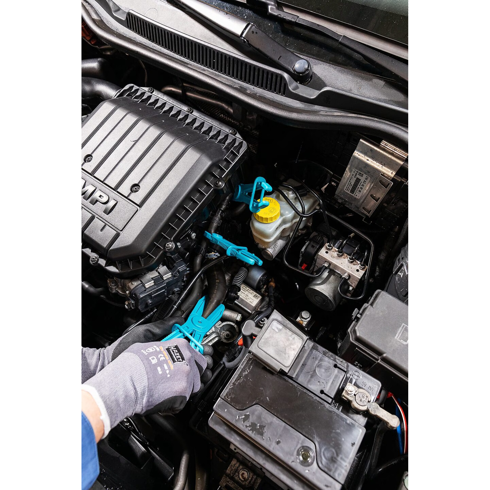 Pince à durites 253 mm serrage conduites flexibles plastique HAZET - 4590-3