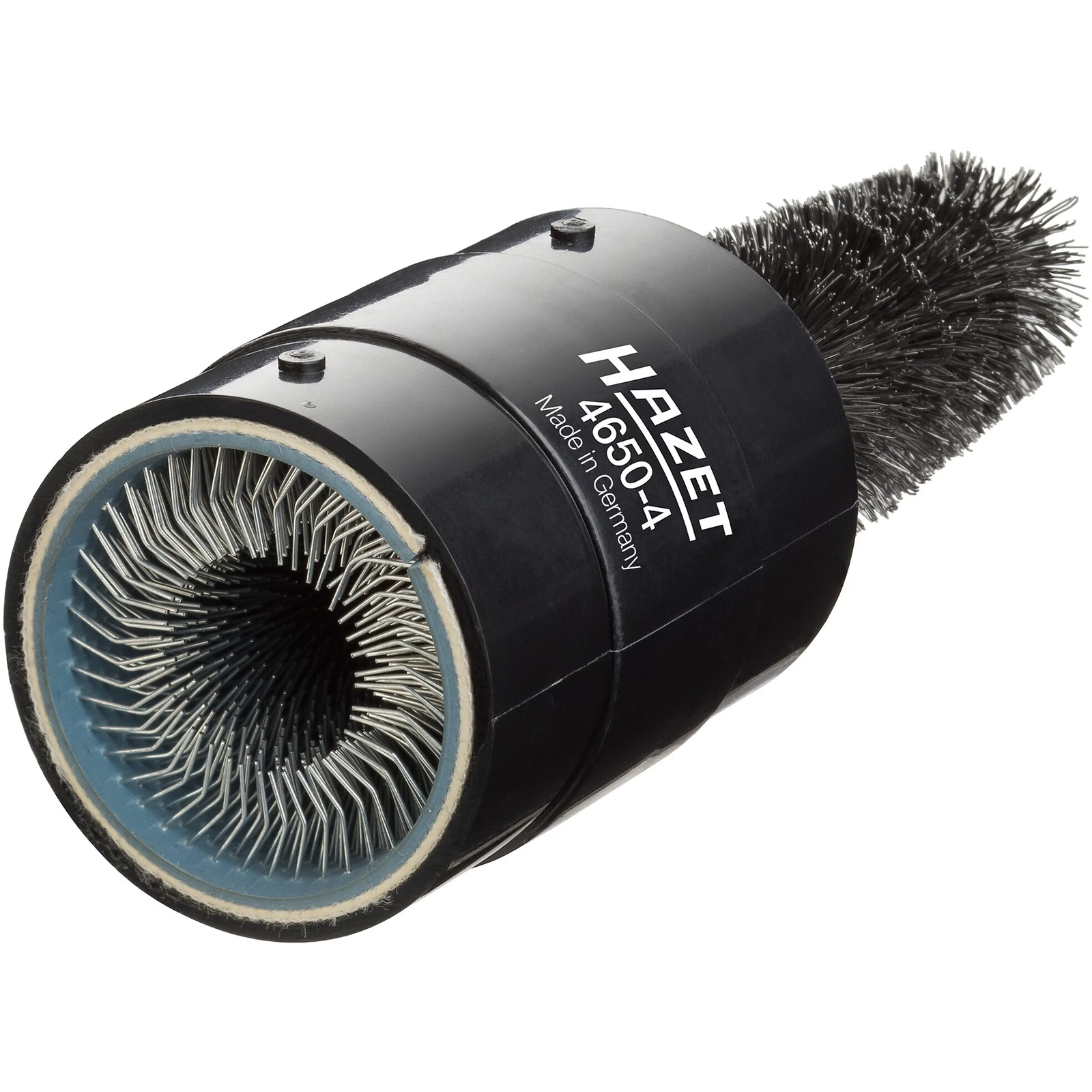 Brosse de nettoyage pôles et cosses batterie 120 mm avec capuchon HAZET - 4650-4