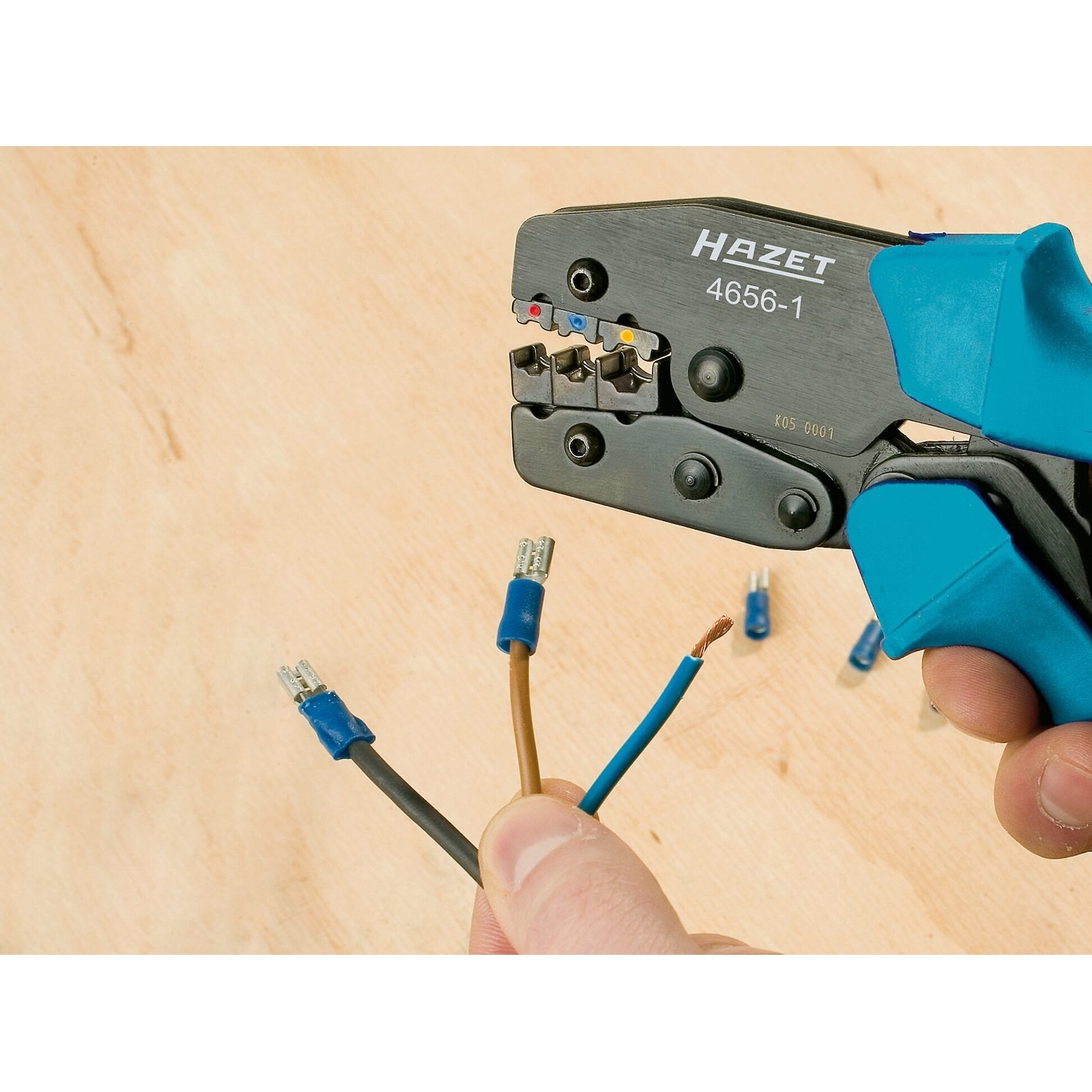 Pince à sertir cosses 220 mm manches ergonomiques HAZET - 4656-1