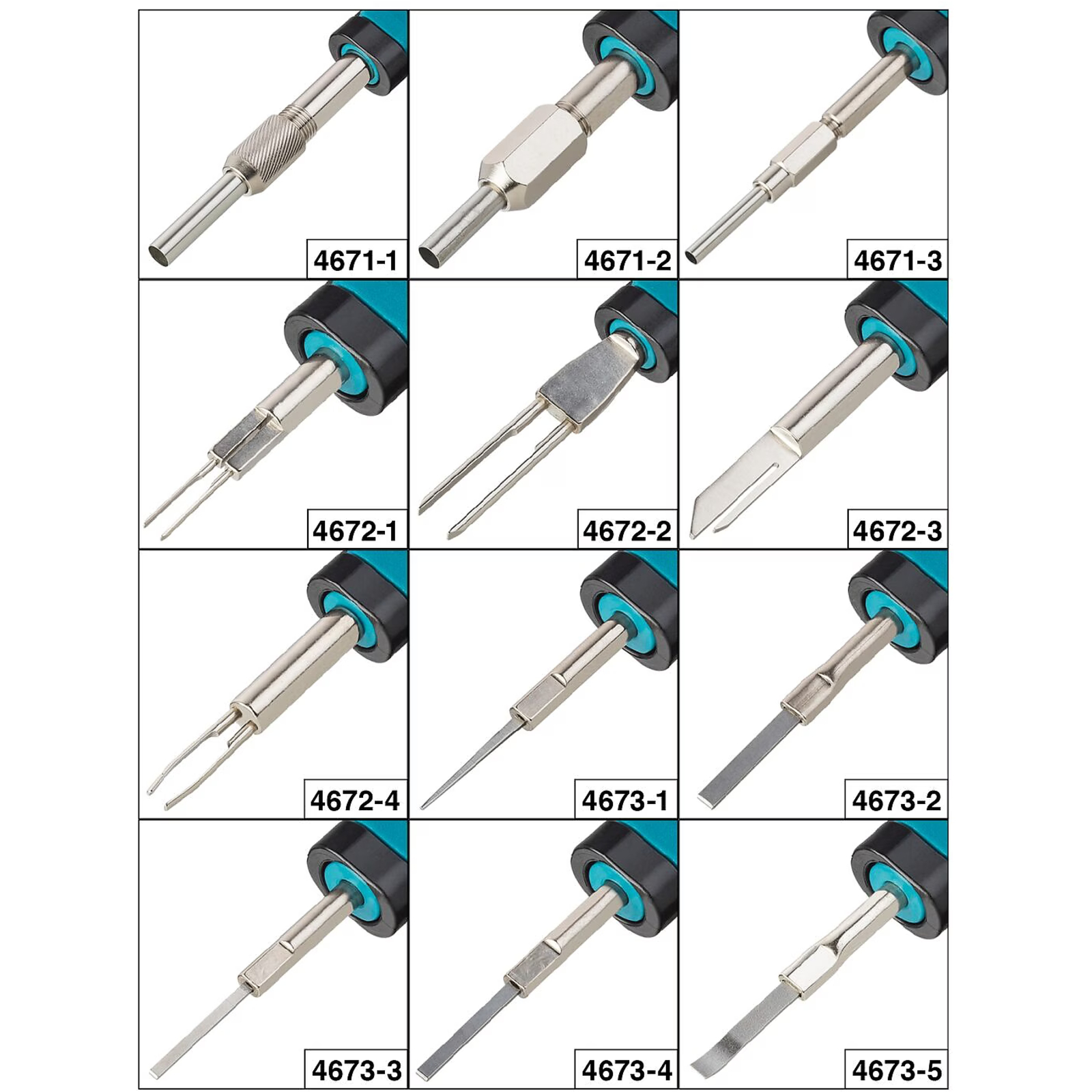 Assortiment déconnecteurs câbles 12 pièces avec coffret HAZET - 4670-1/12
