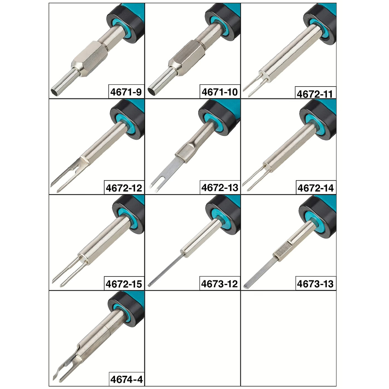 Assortiment déconnecteurs câbles 10 pièces pour VW Audi Seat Škoda avec coffret HAZET - 4670-4/10