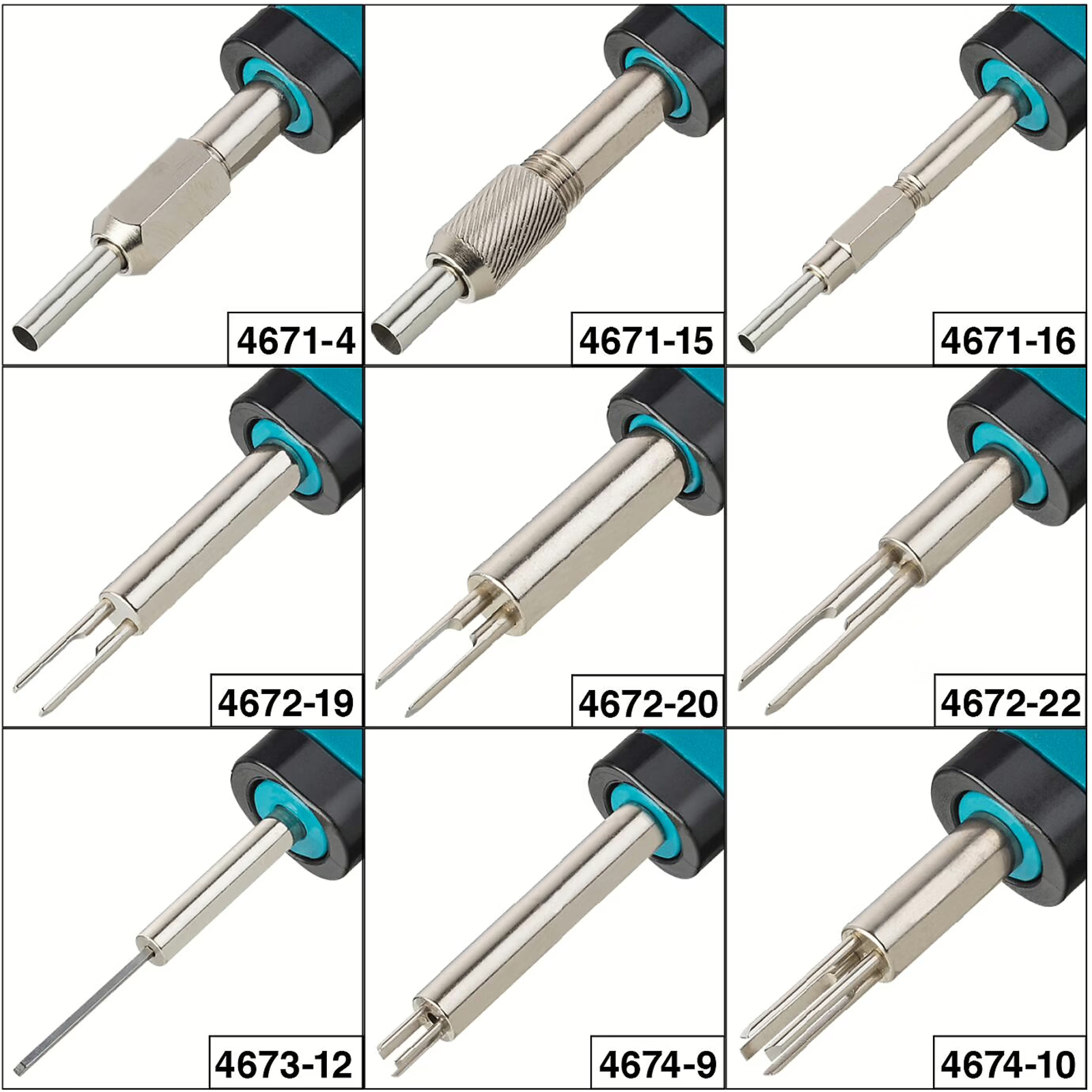 Assortiment déconnecteurs câbles 9 pièces avec coffret plastique HAZET - 4670-6/9