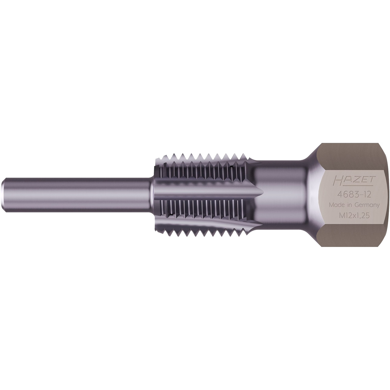 Outil réparation filetage capteurs température gaz échappement M12 x 1,25 6 pans 55 mm TiAlN HAZET - 4683-12