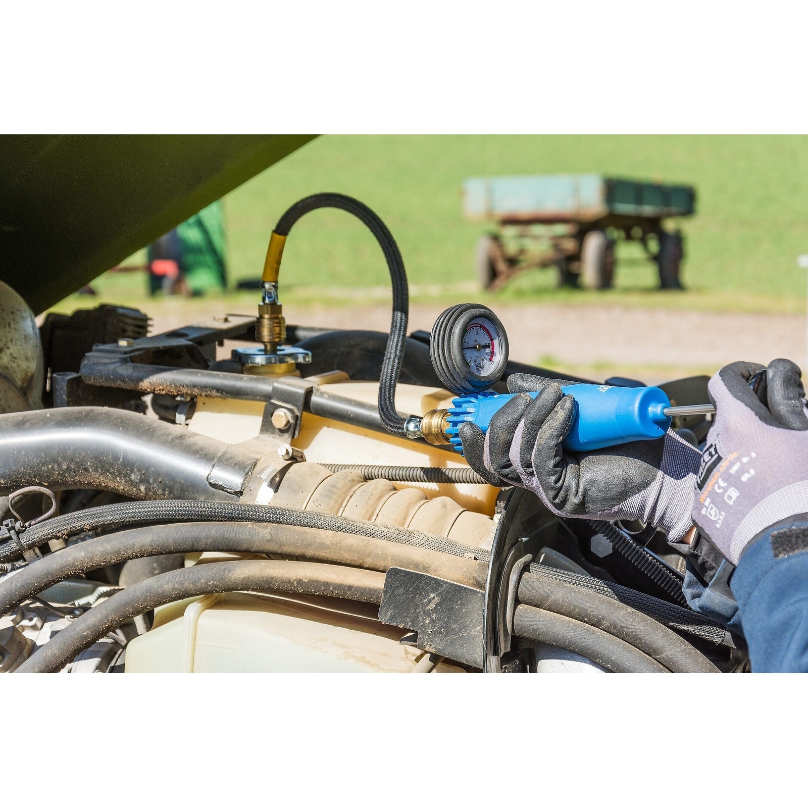 Testeur de radiateur 6 pièces pour machines agricoles avec coffret HAZET - 4800/6