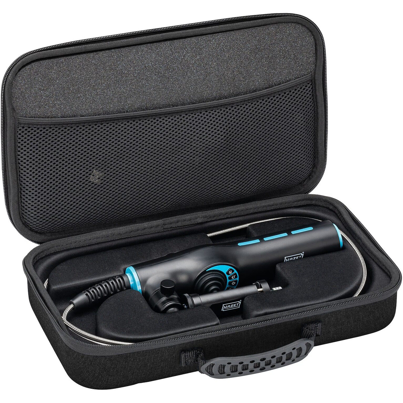 Jeu vidéo-endoscope HD sonde articulée 360° Ø 3,9 mm 5 pièces avec batterie Li-Ion HAZET - 4812-24/4AF