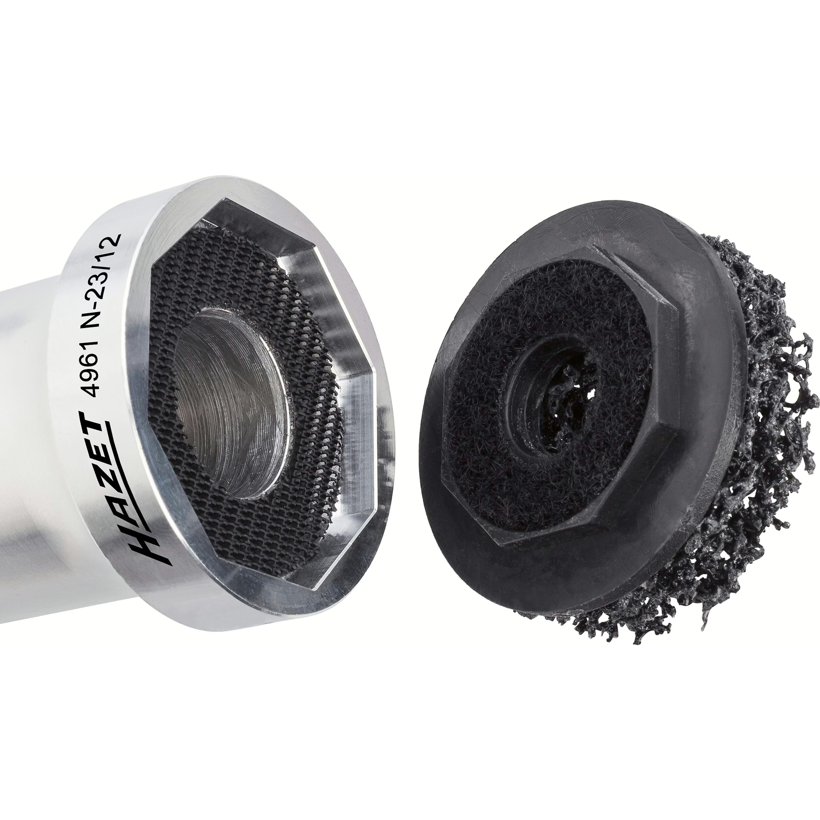 Jeu de ponceuses moyeux roues 12 pièces aluminium 56 mm 8 pans HAZET - 4961N-23/12